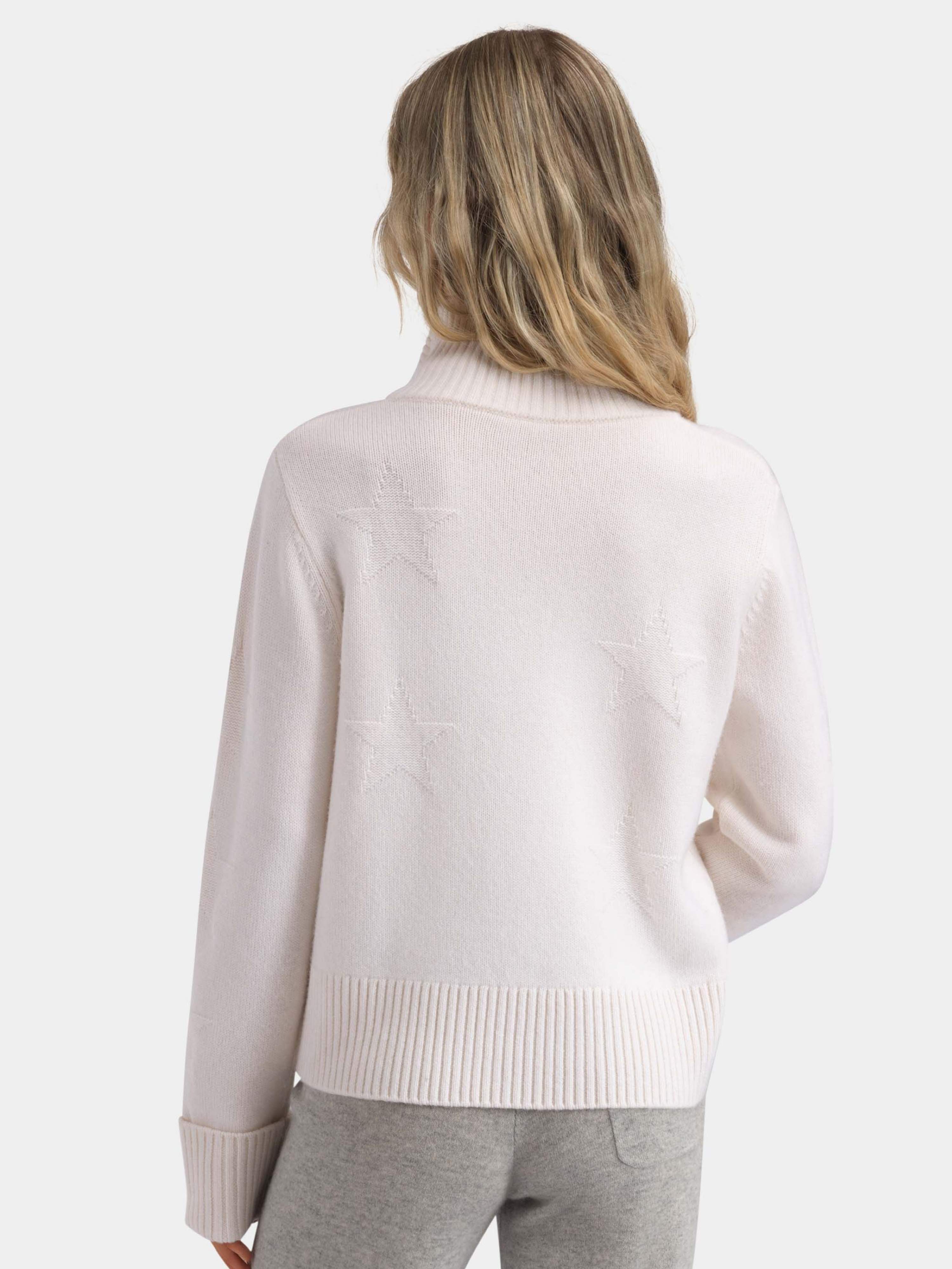 Sørtoppen Cashmere Half-zip Sweater Snow White