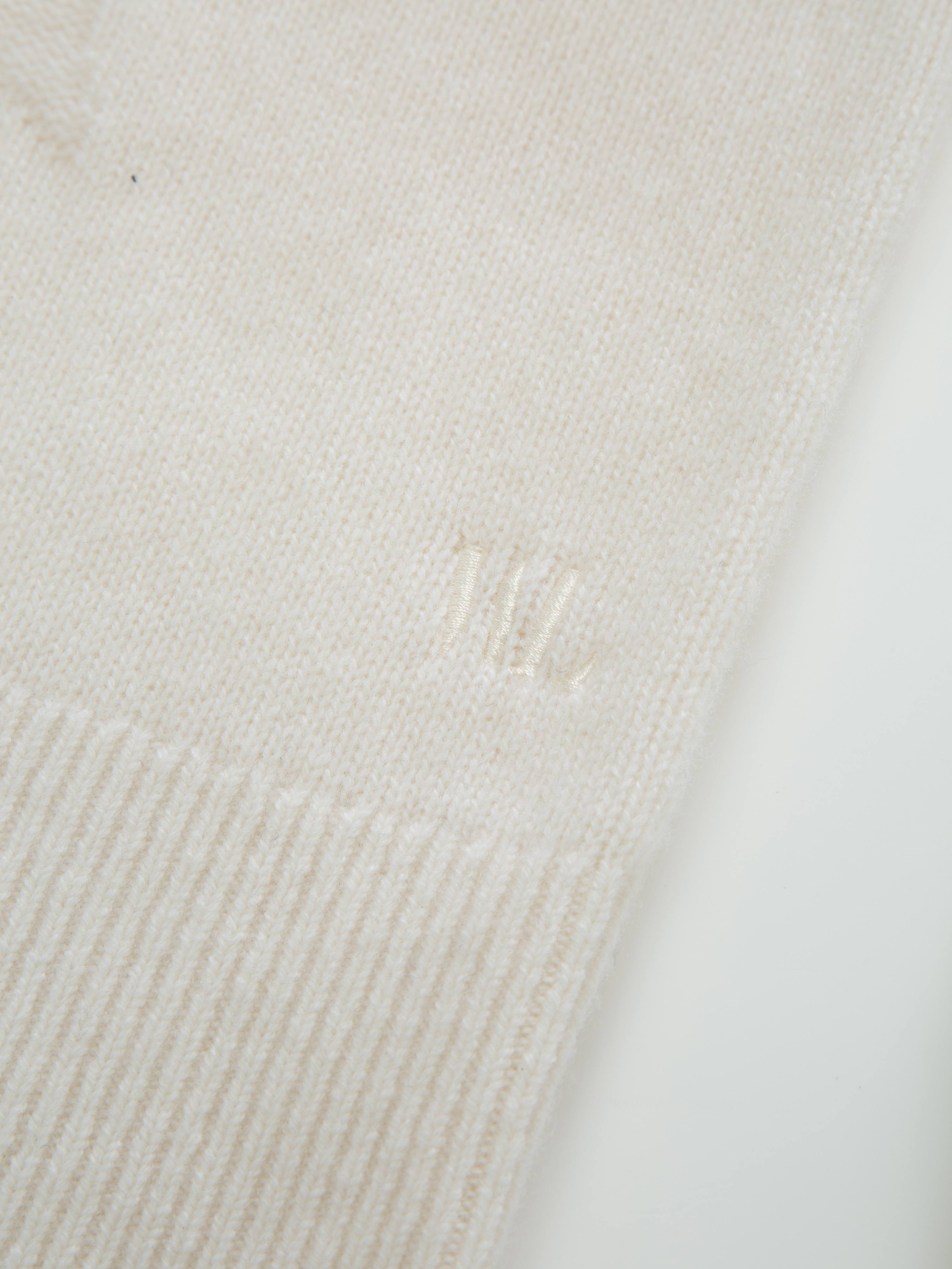 Sørtoppen Cashmere Half-zip Sweater Snow White