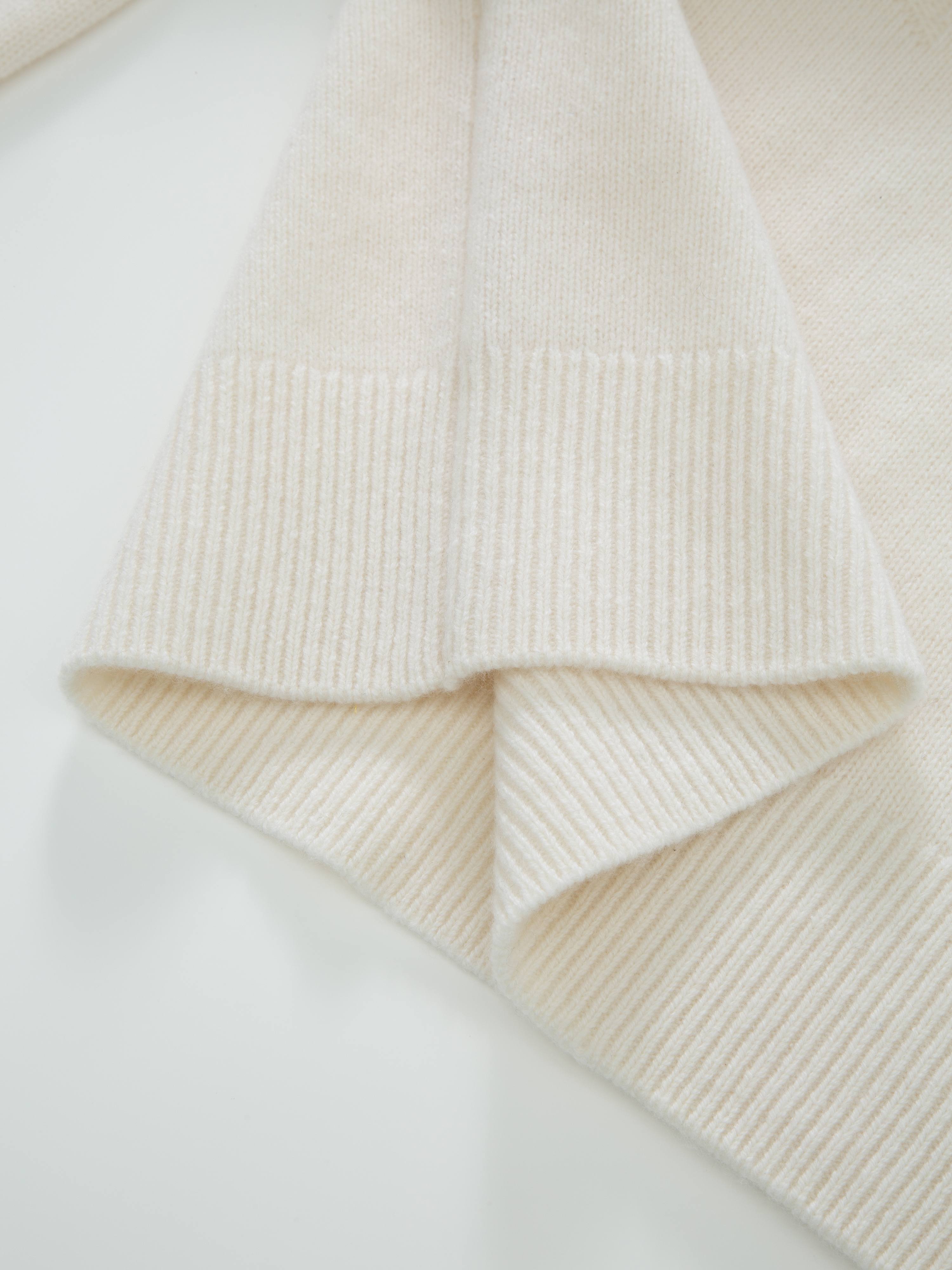 Sørtoppen Cashmere Half-zip Sweater Snow White