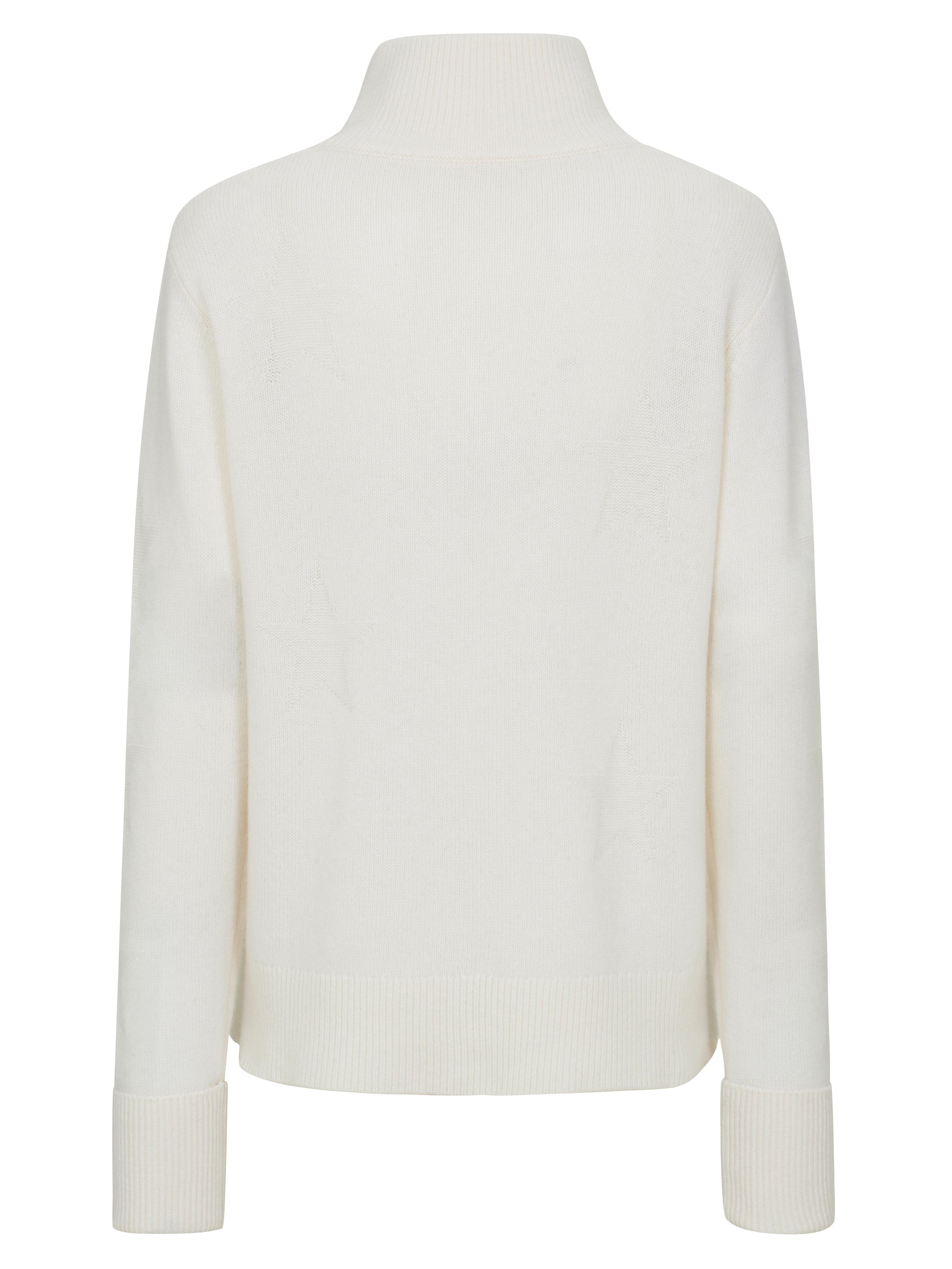 Sørtoppen Cashmere Half-zip Sweater Snow White