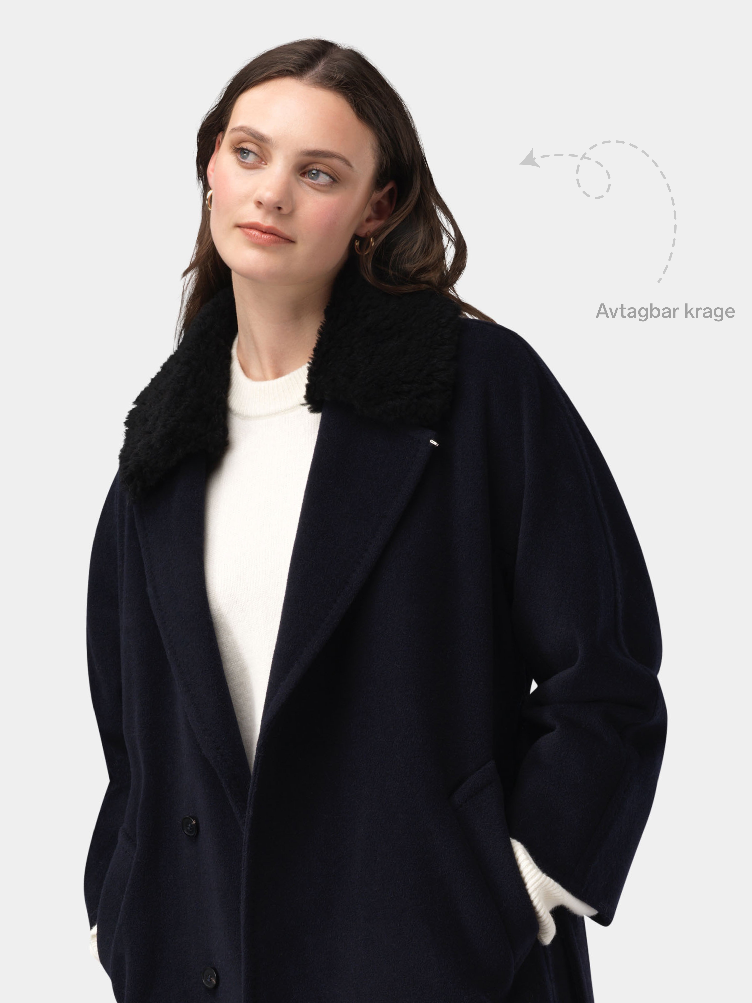 Stetind Wool Coat  Blue
