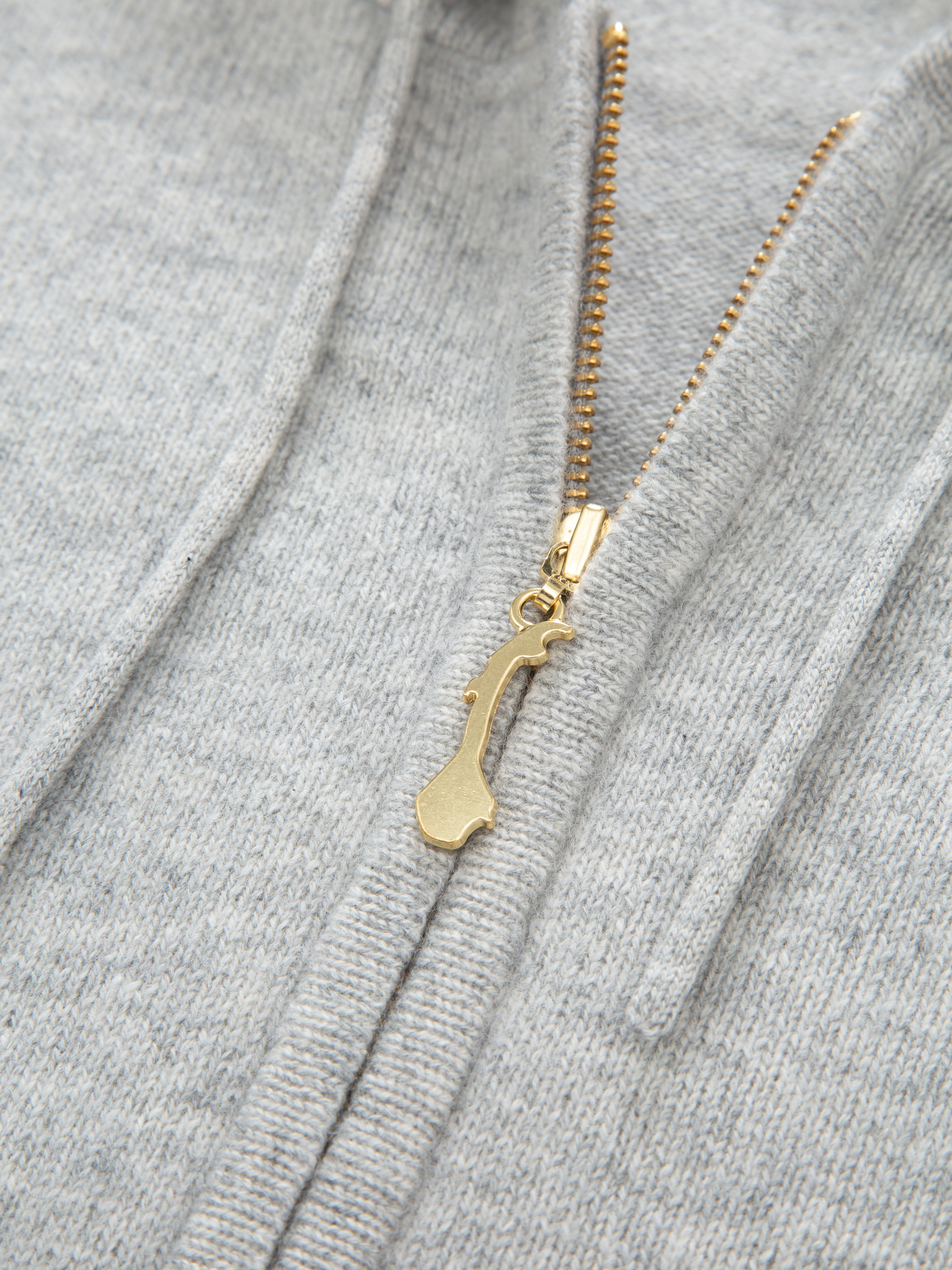 Stortoppen Cashmere Hood Jacket Grey Melange