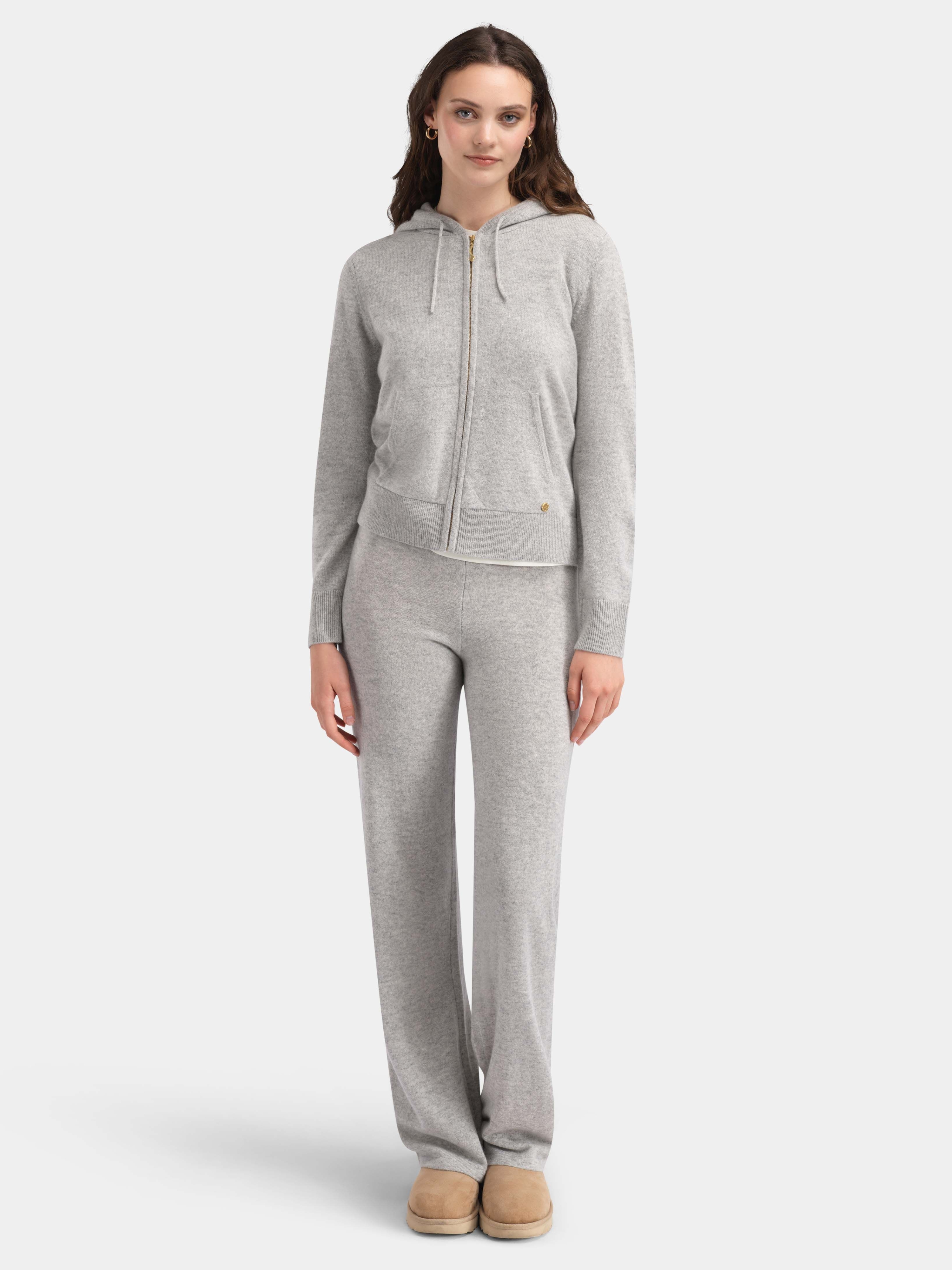 Stortoppen Cashmere Pant - Long Grey Melange