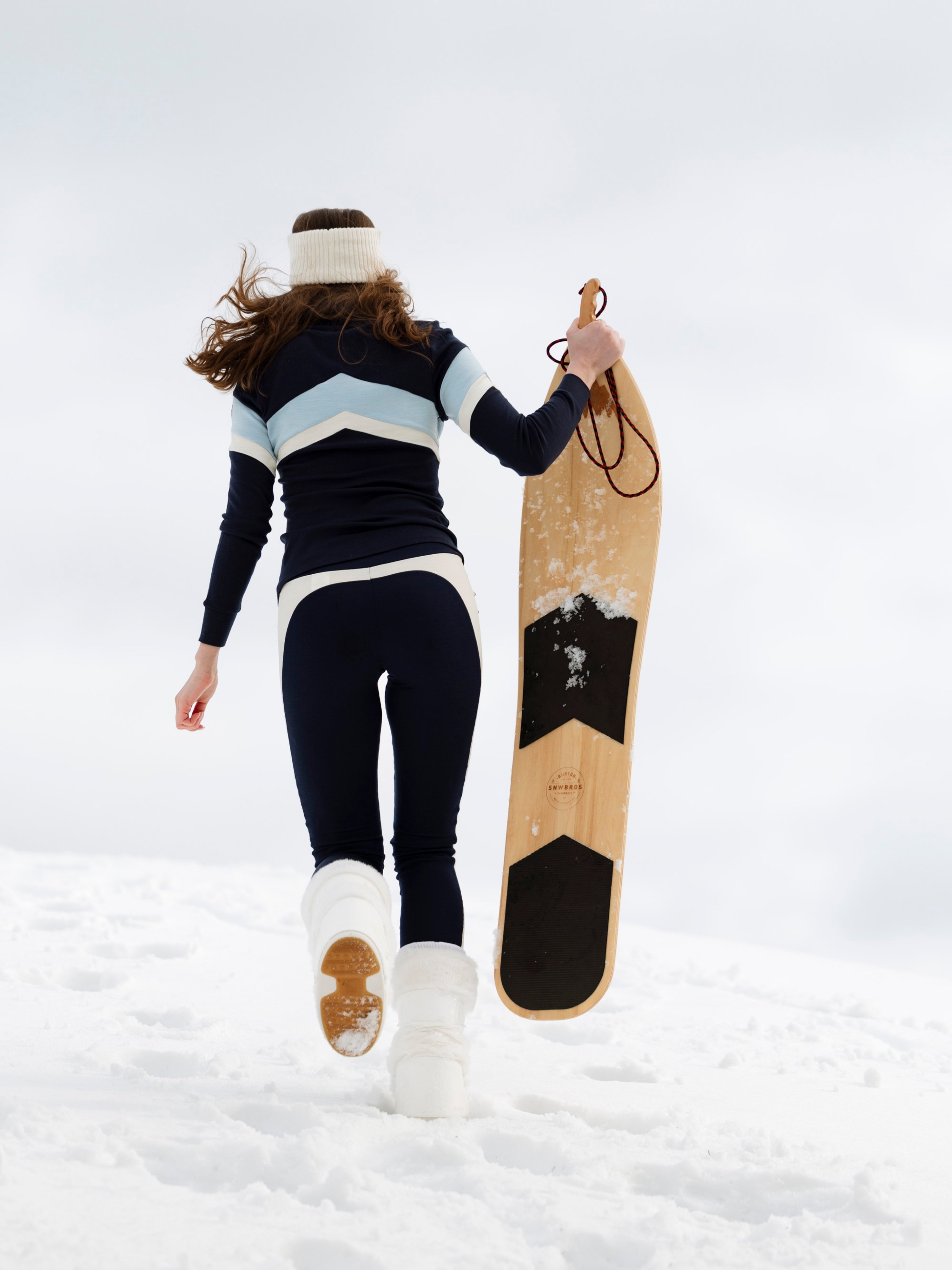 Vegglifjell Merino Half-zip Blue Ink / Snow White