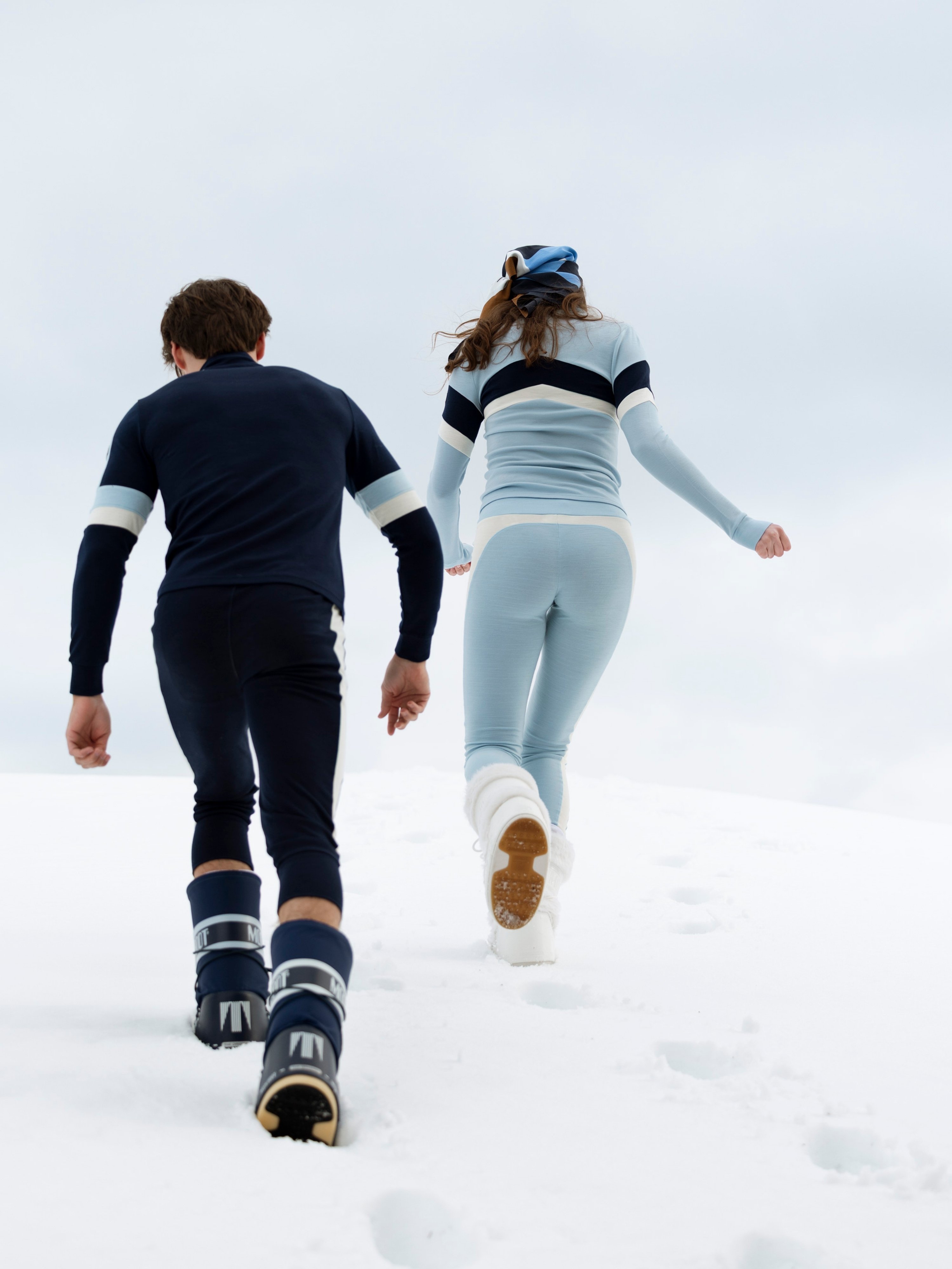 Vegglifjell Merino Half-zip Light Sky