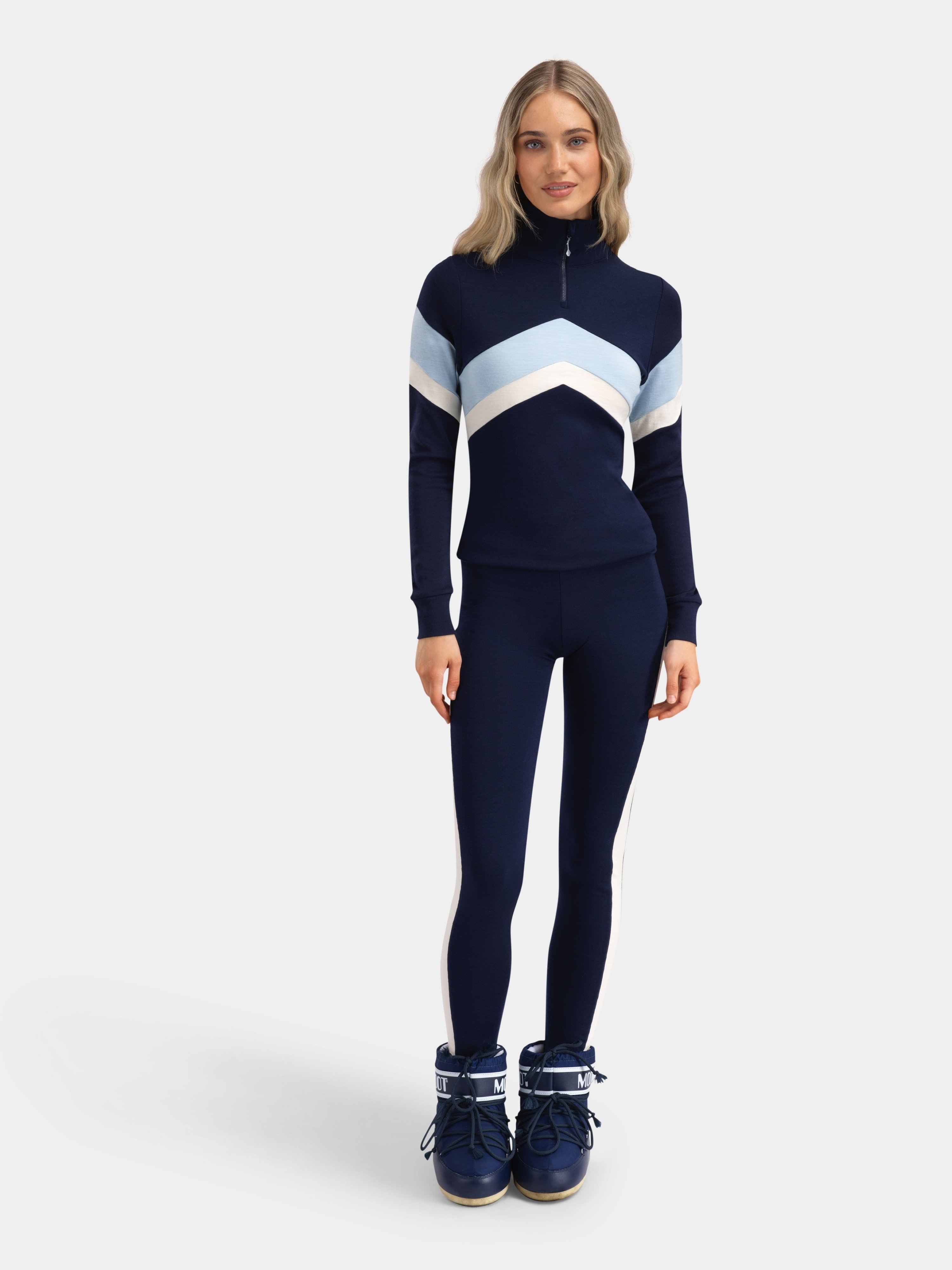 Vegglifjell Merino Tights Blu Ink