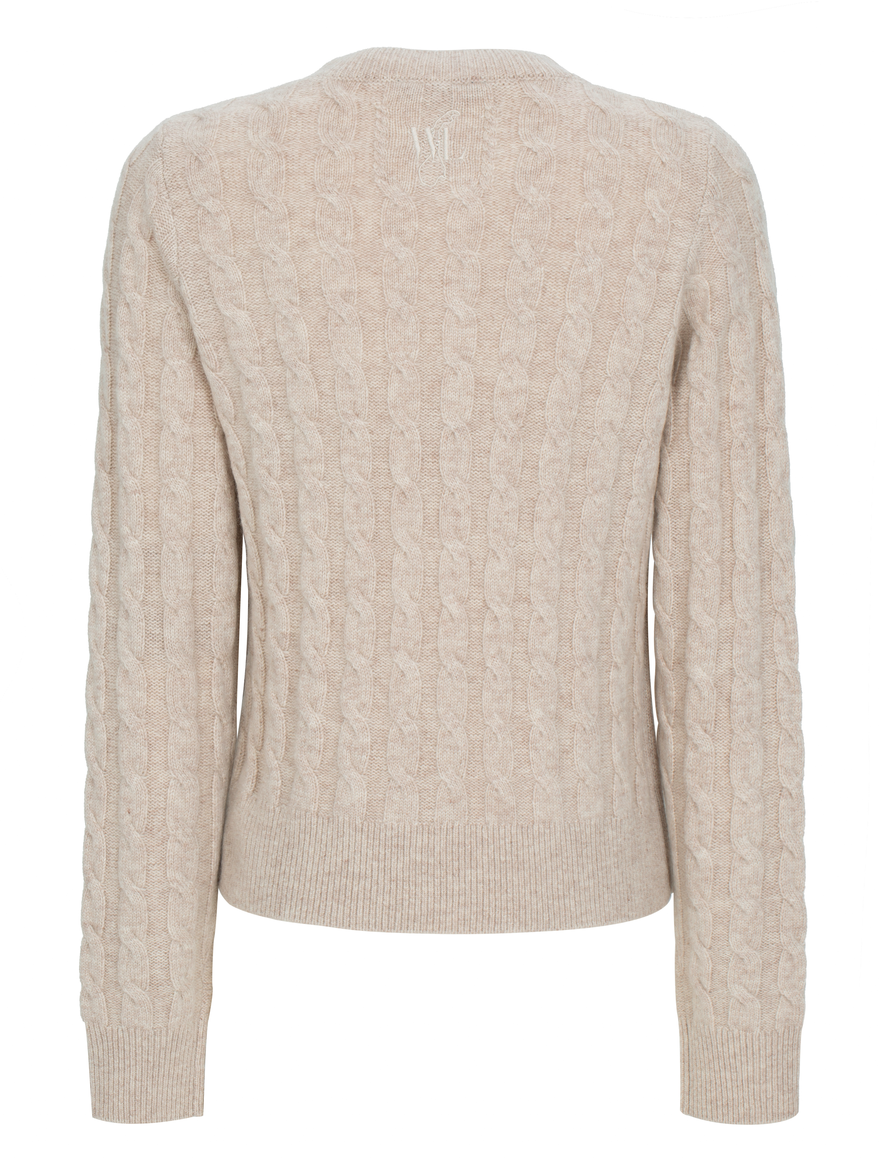 Vesttoppen Kabelstrikket genser Beige