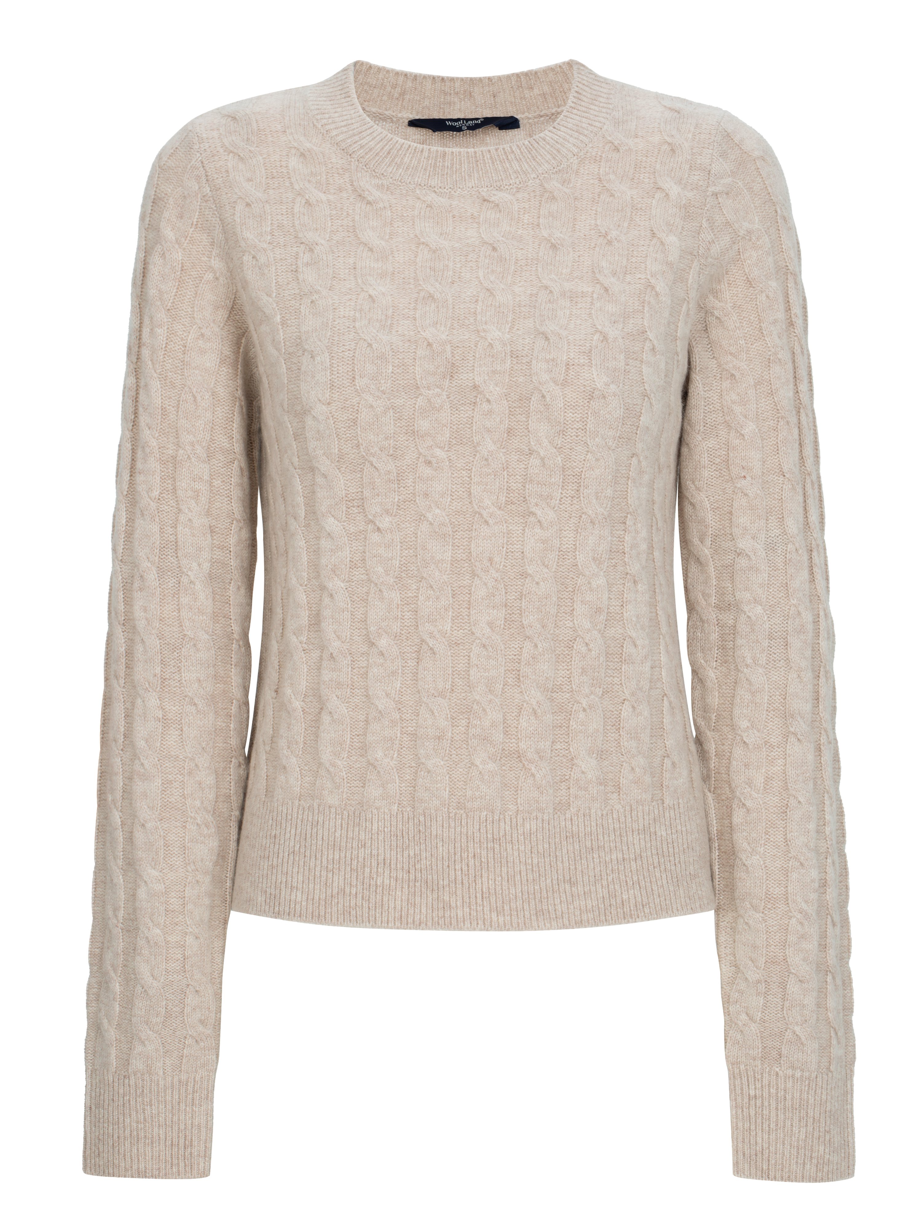 Vesttoppen Kabelstrikket genser Beige