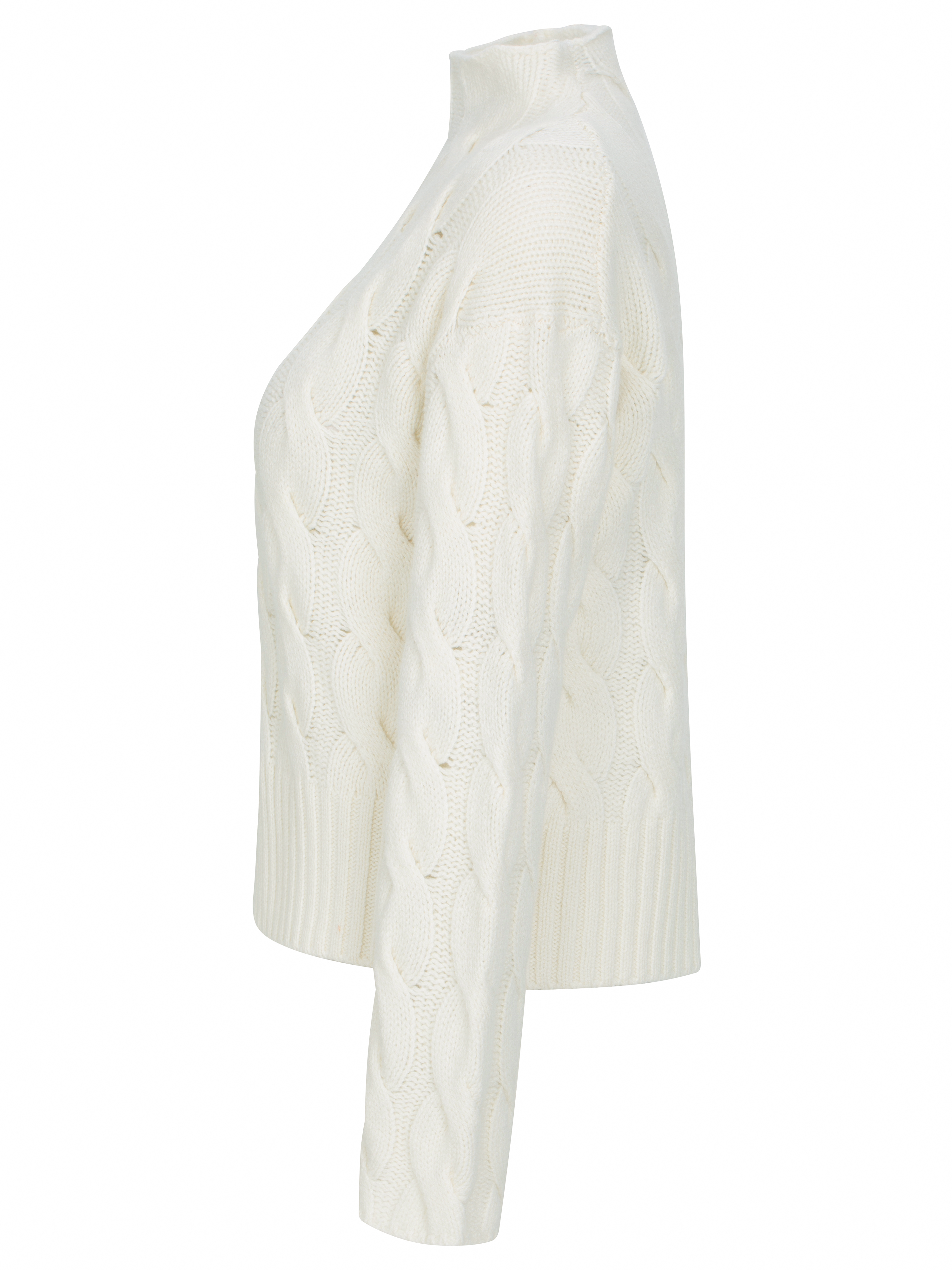 Vindfjellet Cable Sweater Woman White