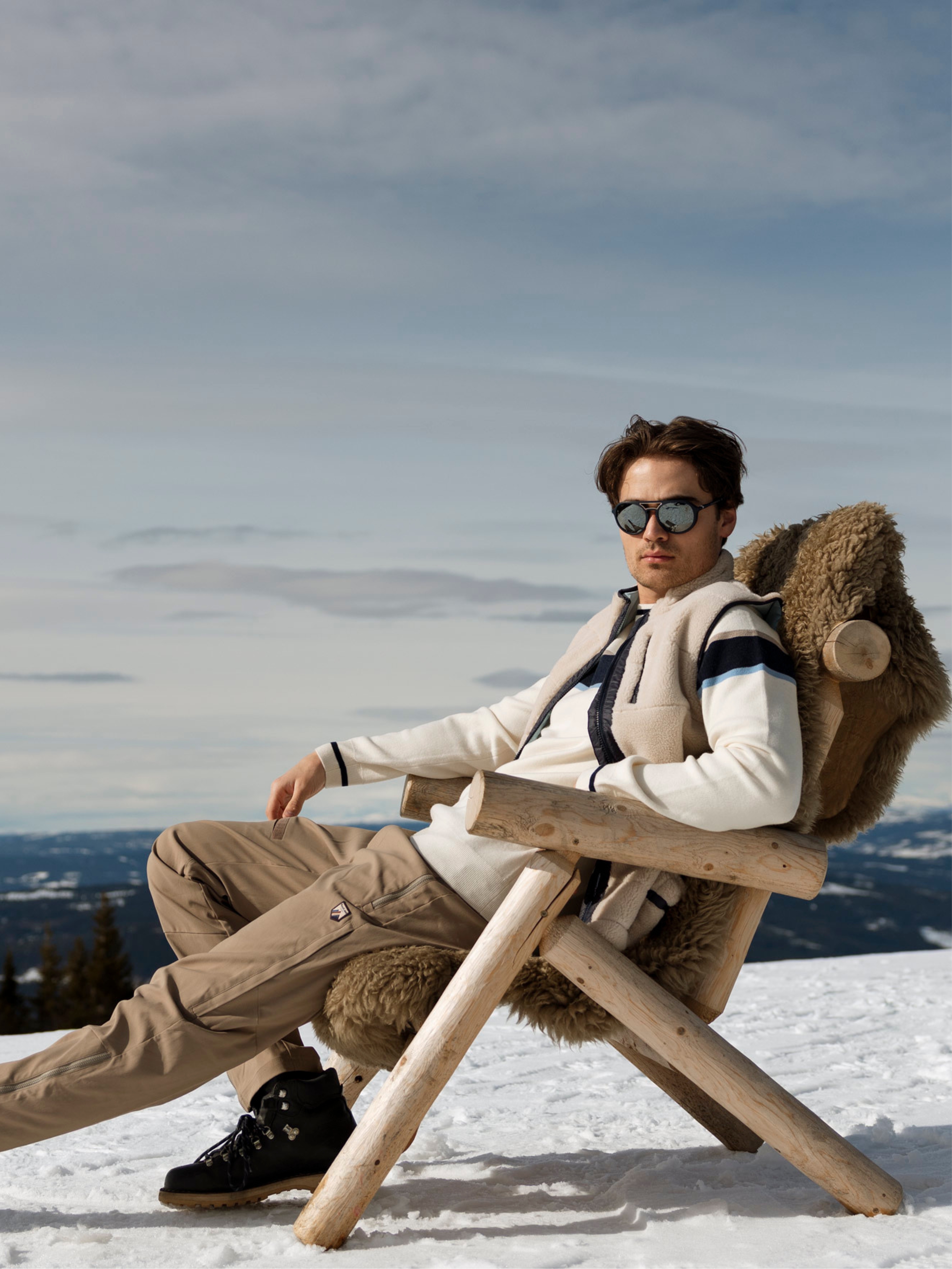 Nusfjord Fleece Vest  Sheep