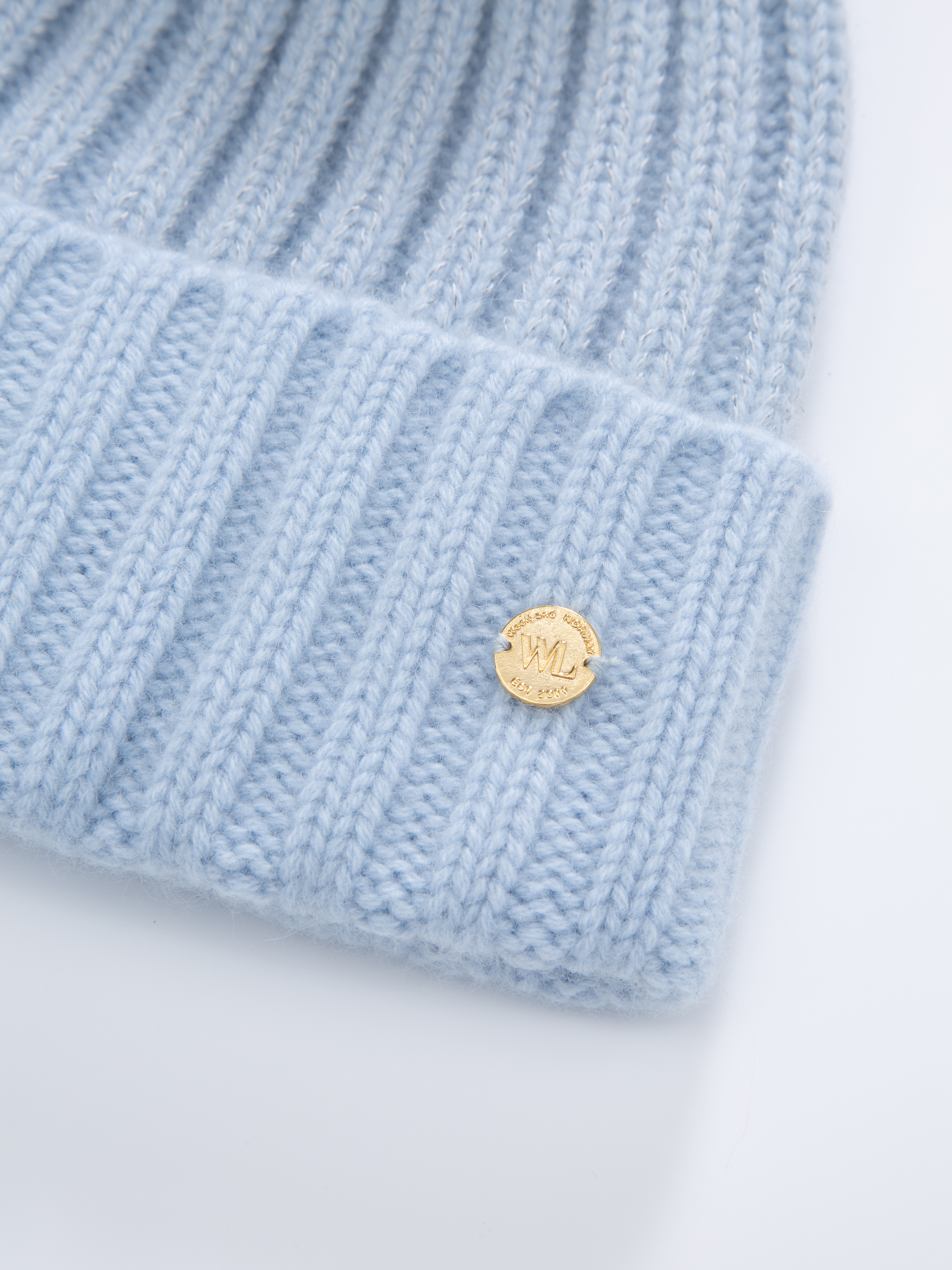 Moss Cashmere Hat Light Sky