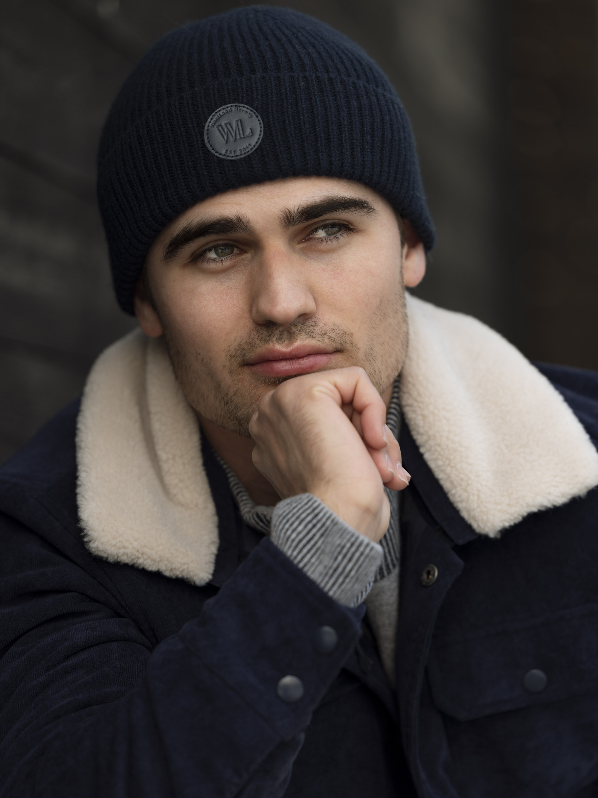 Hemsedal Knitted Wool Hat Blue