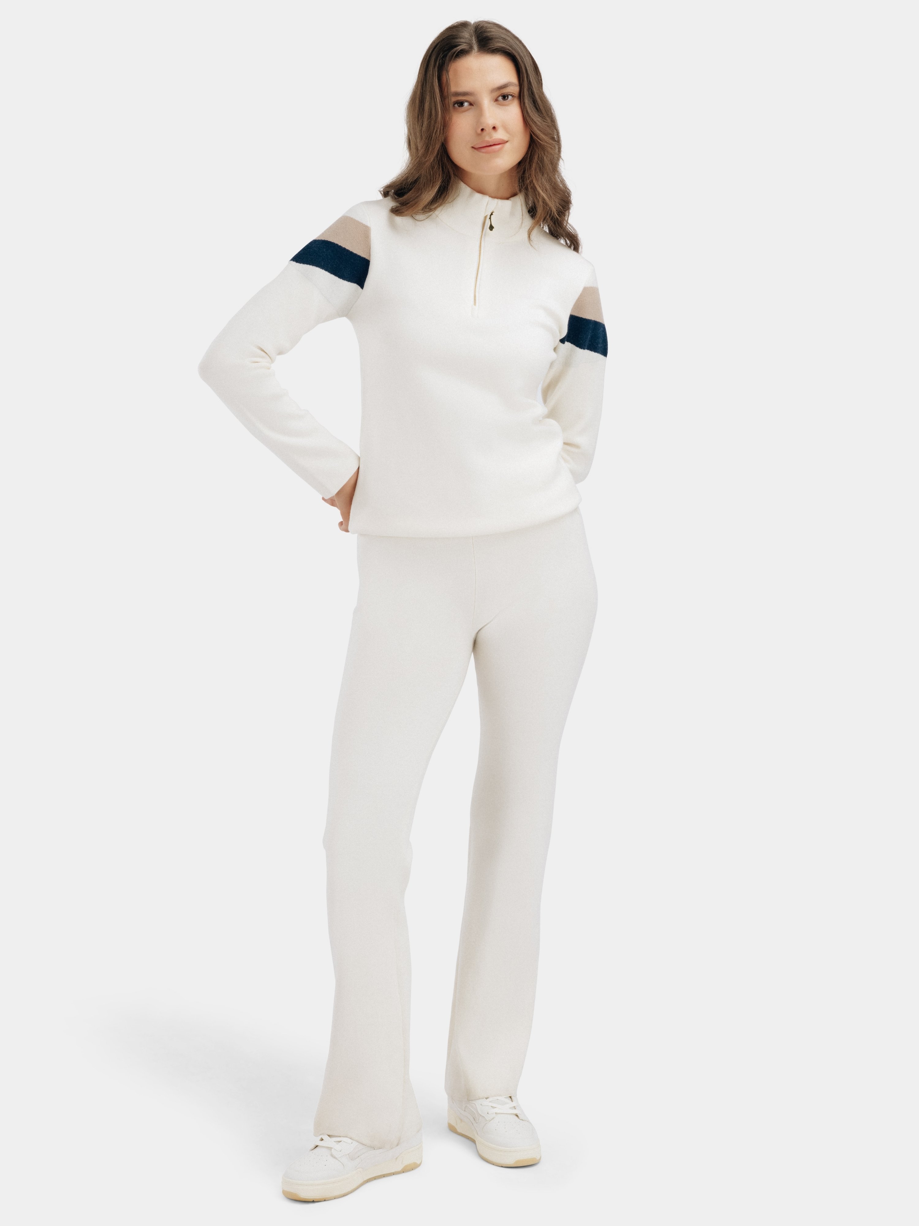 Hemsedal Knitted Pants White Swan