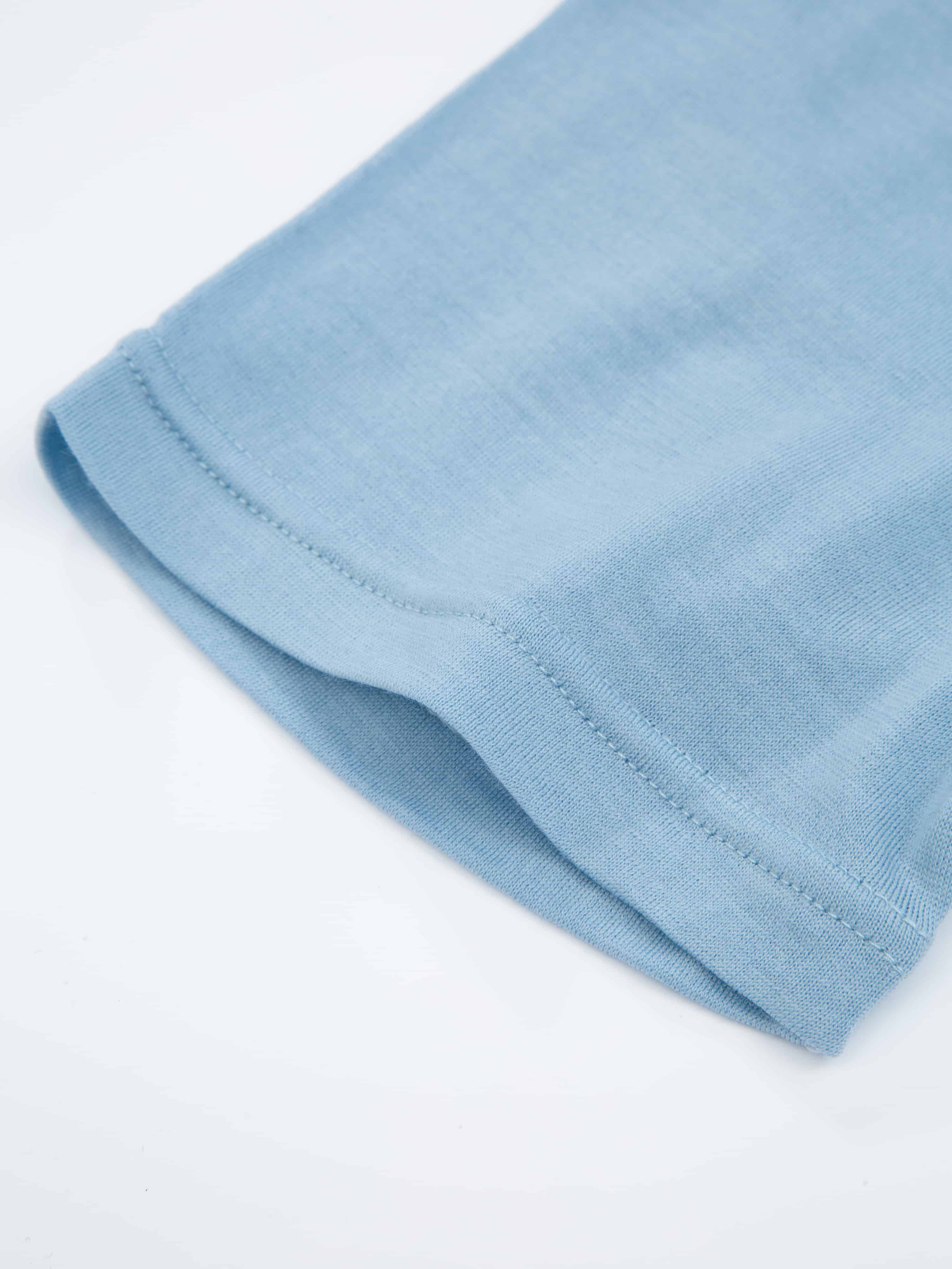 Hilleknuten Short Sleeve Top Light Sky