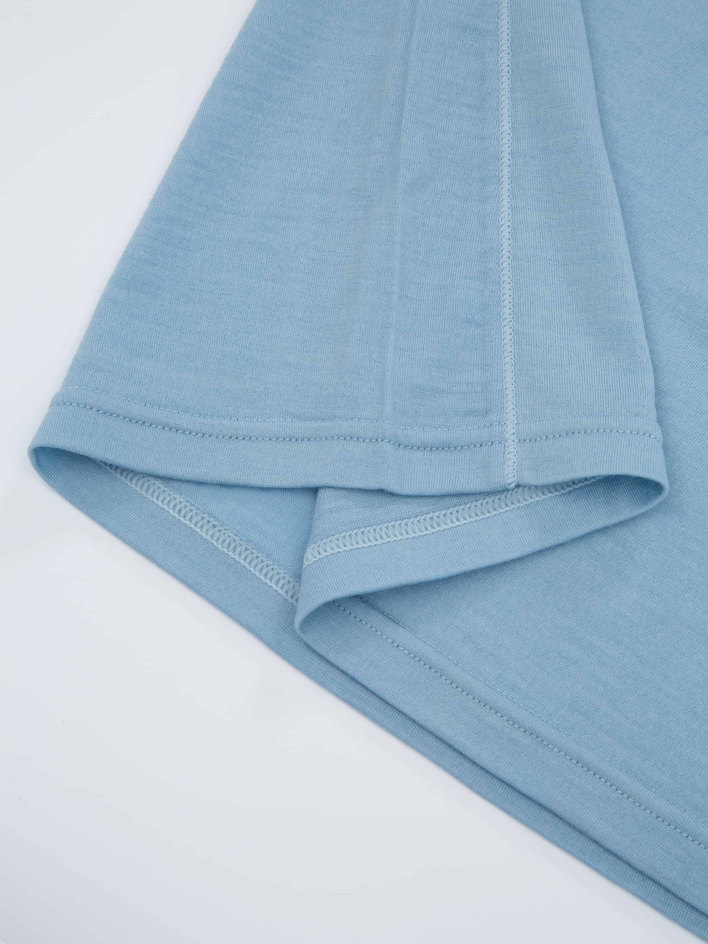 Hilleknuten Short Sleeve Top Light Sky