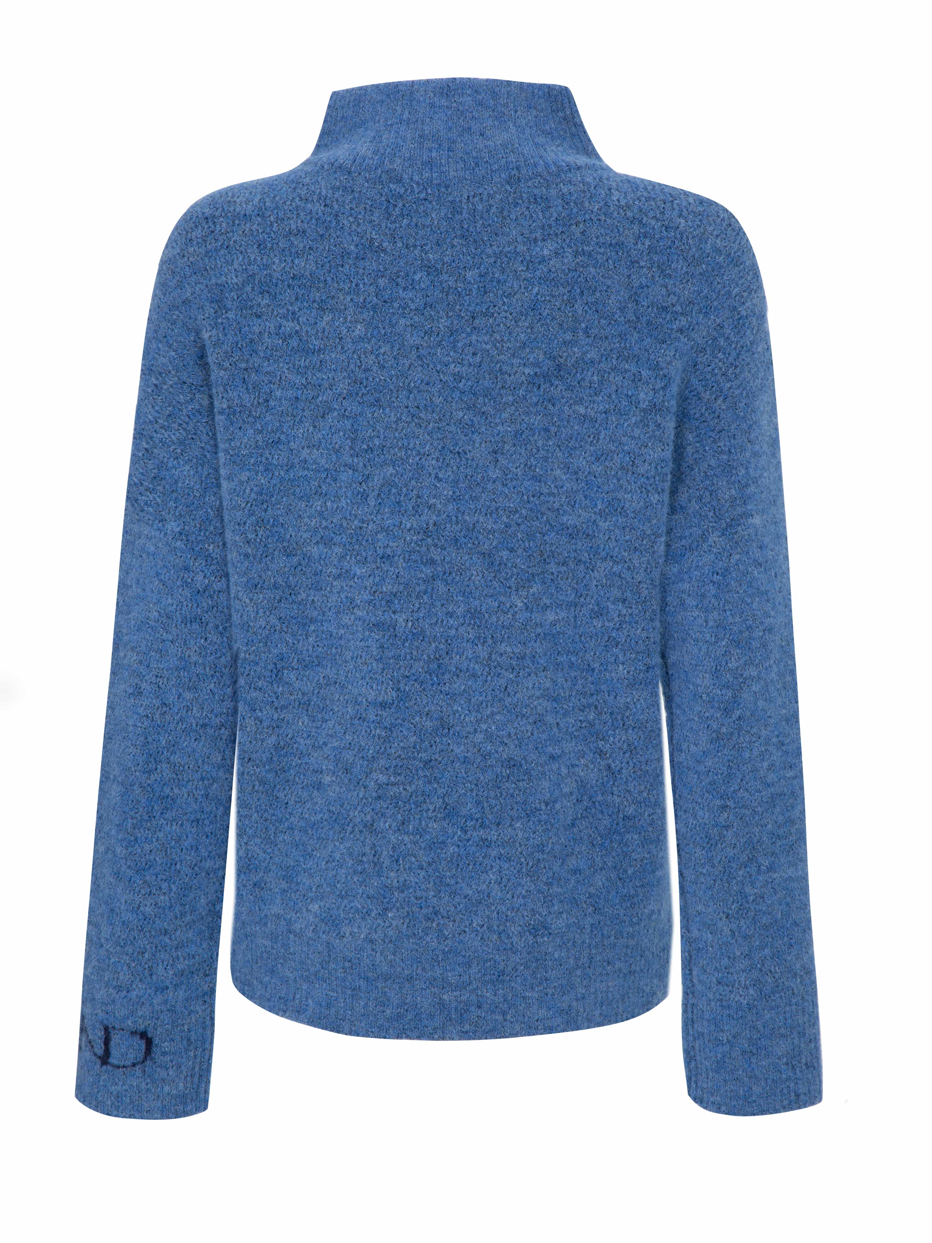 Loen Alpaca Wool Knit Sweater Blue Wave