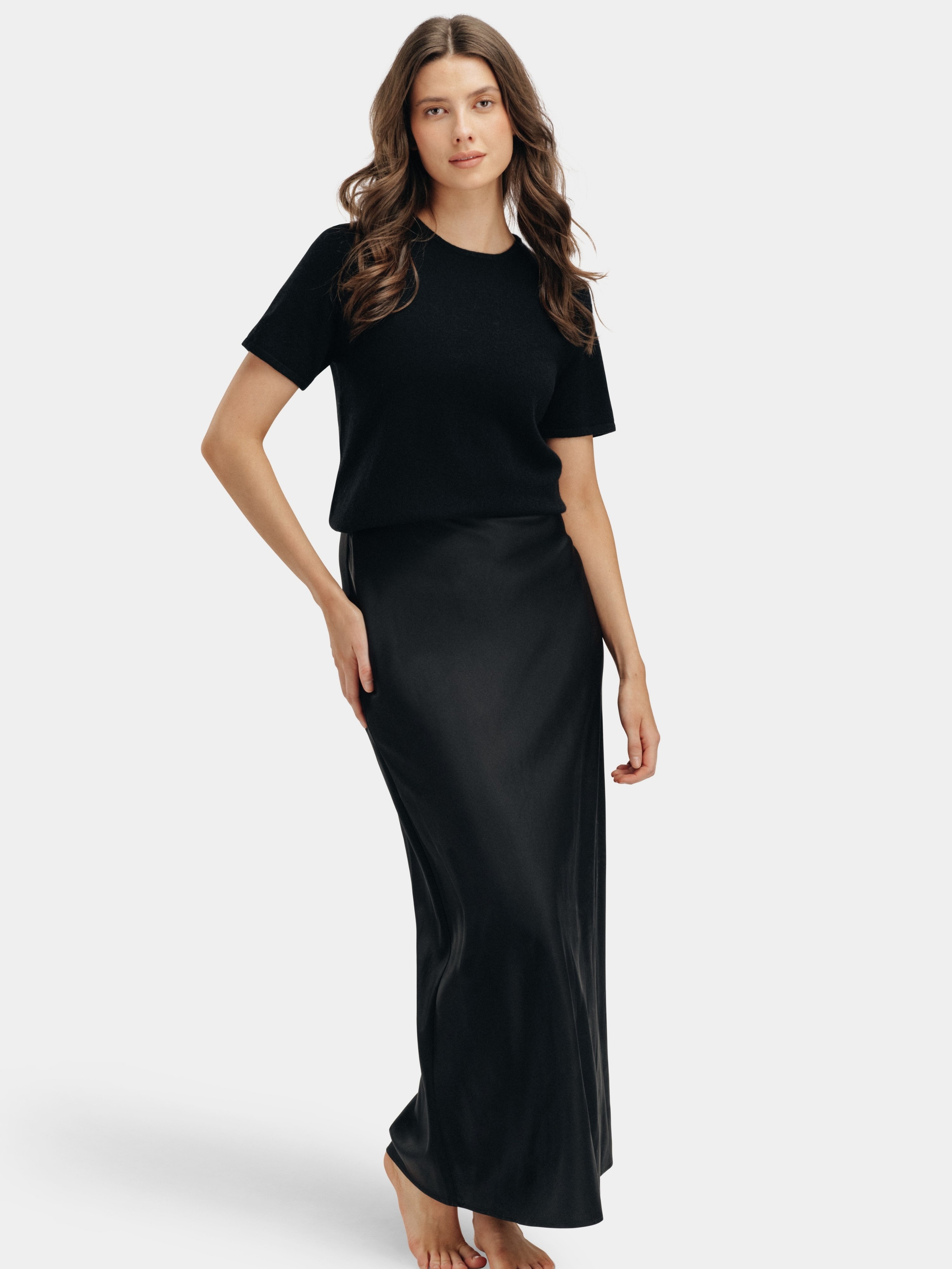 Loftet Cashmere T-Shirt Black