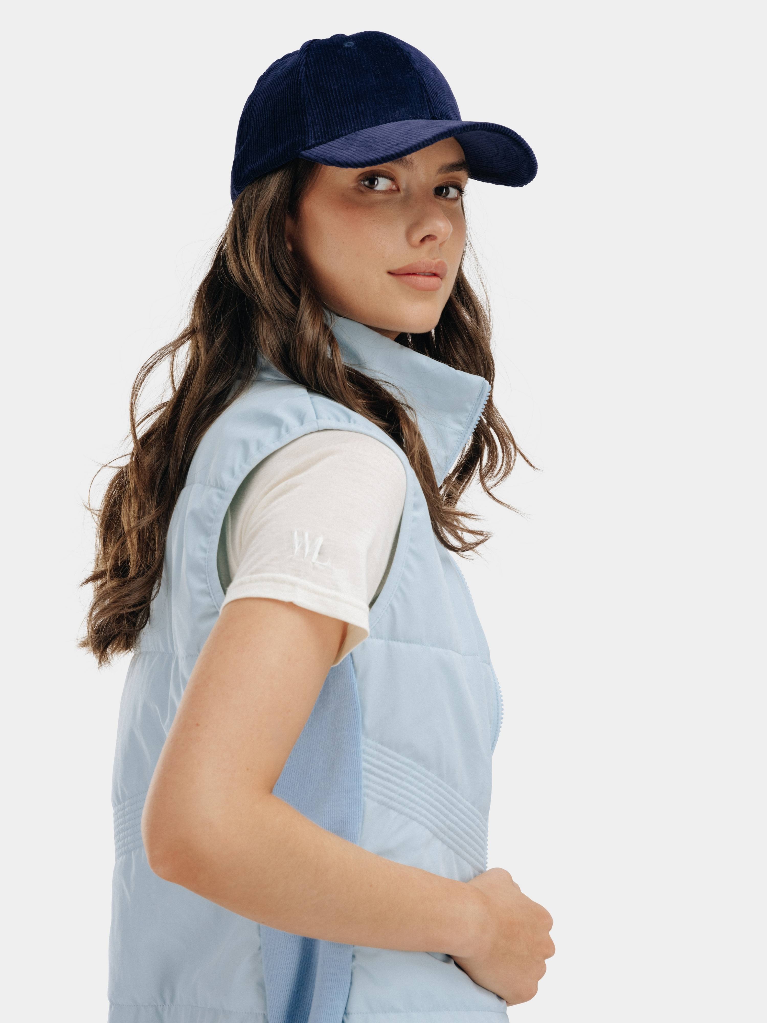 Rena Vest With Wool Padding Light Sky