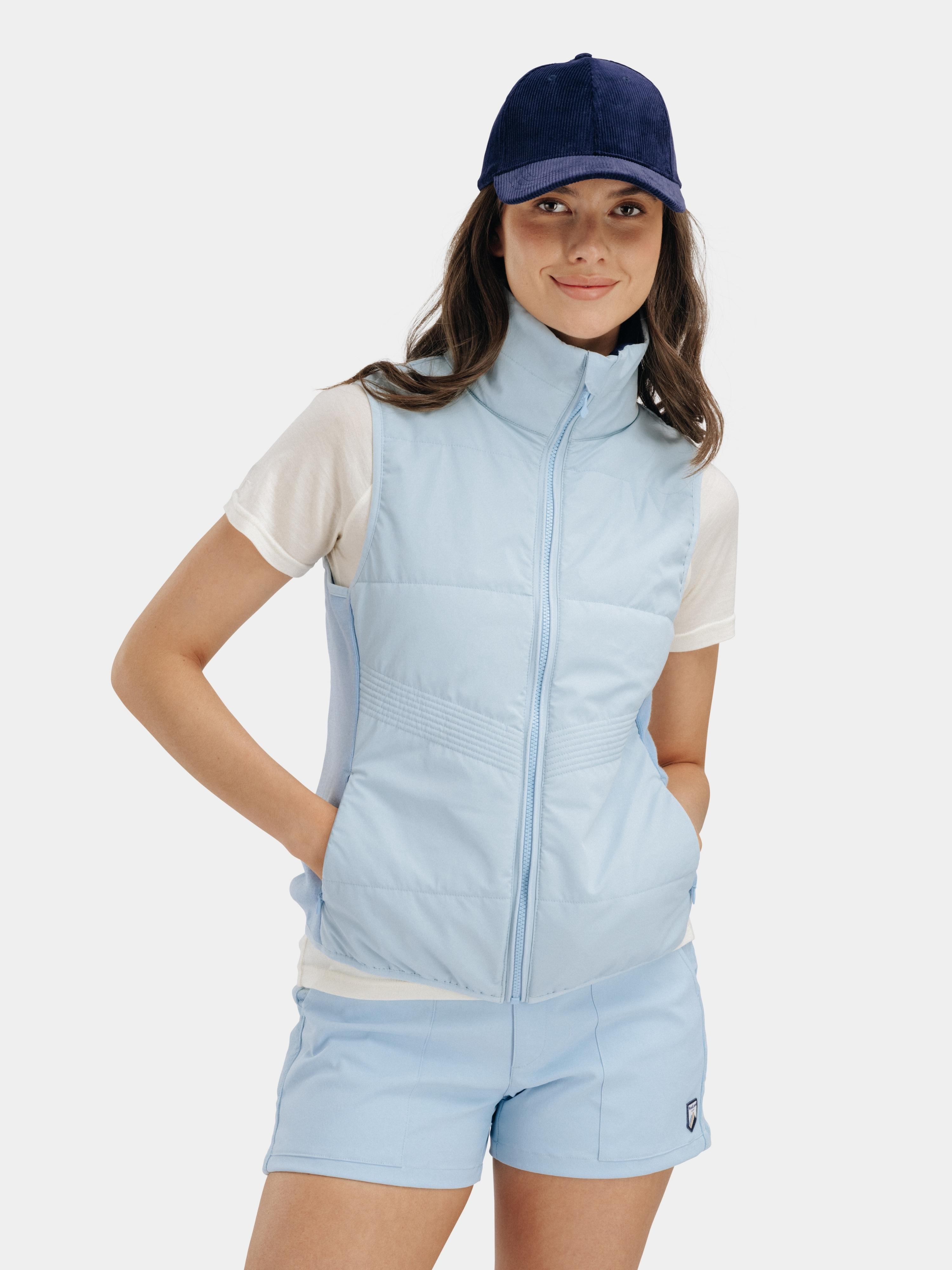 Rena Vest With Wool Padding Light Sky