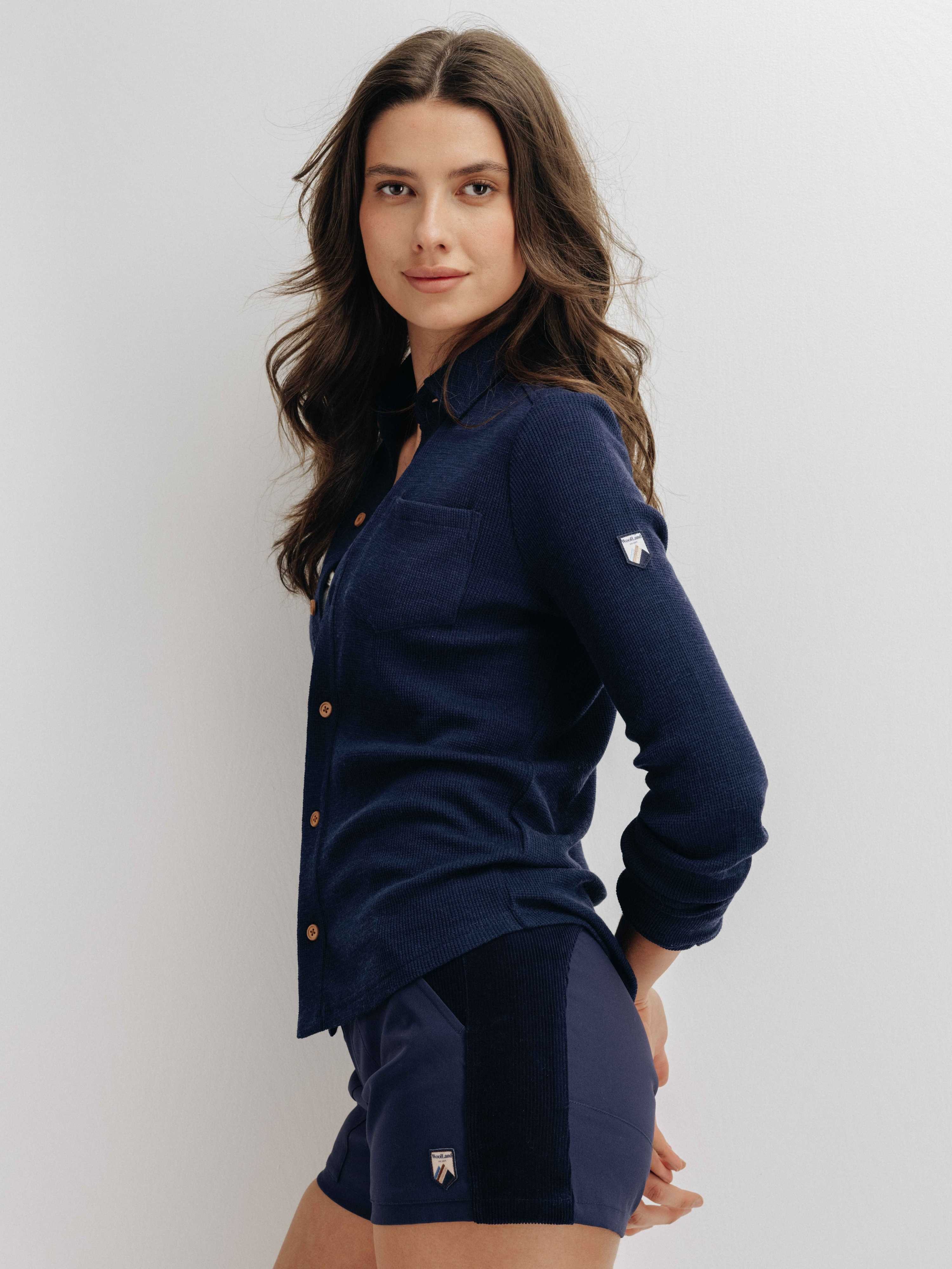 Romsdalseggen Courderoy Shorts  Blue Ink