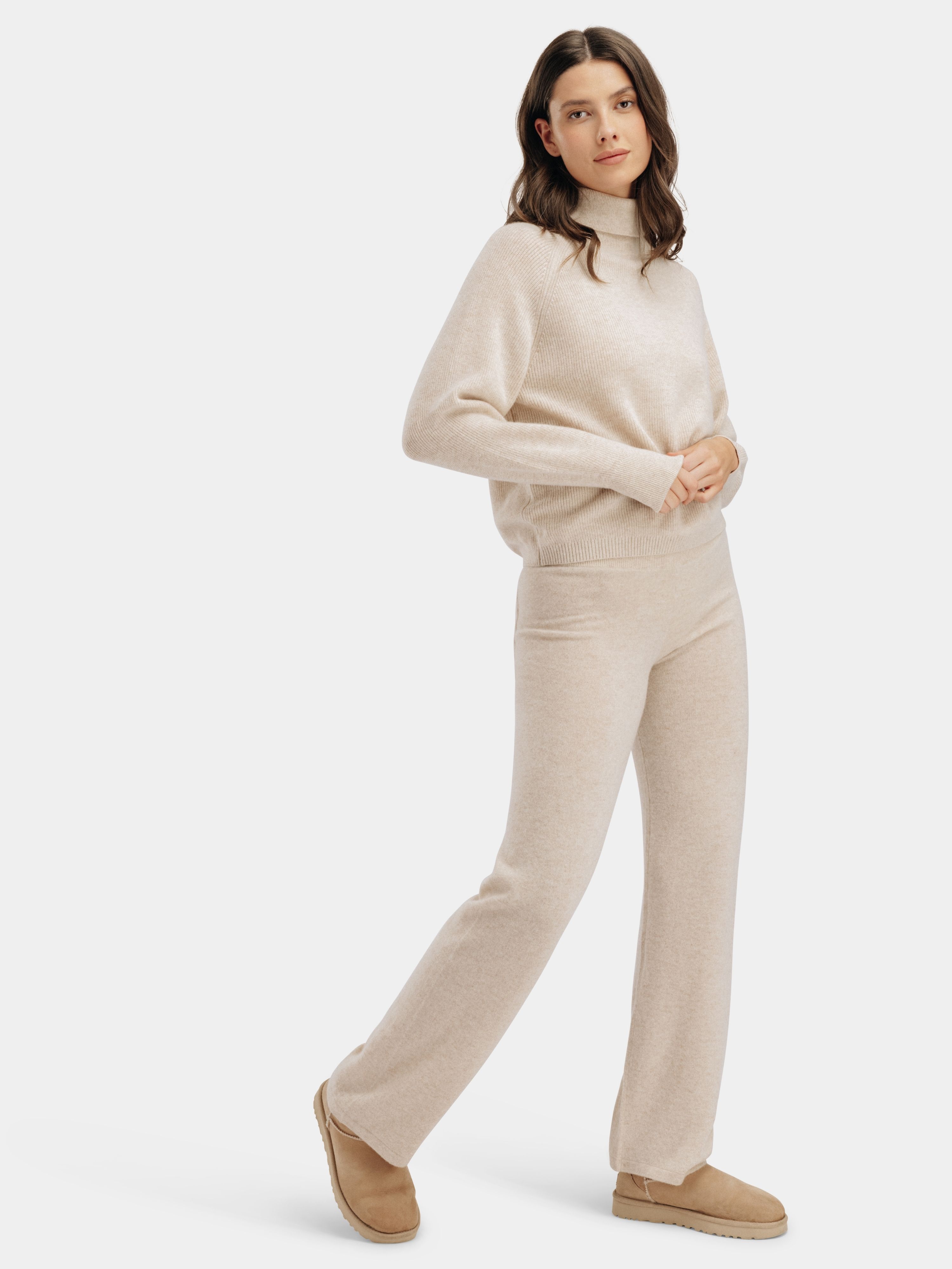Stortoppen Cashmere Pant - Regular Light Sand Melange