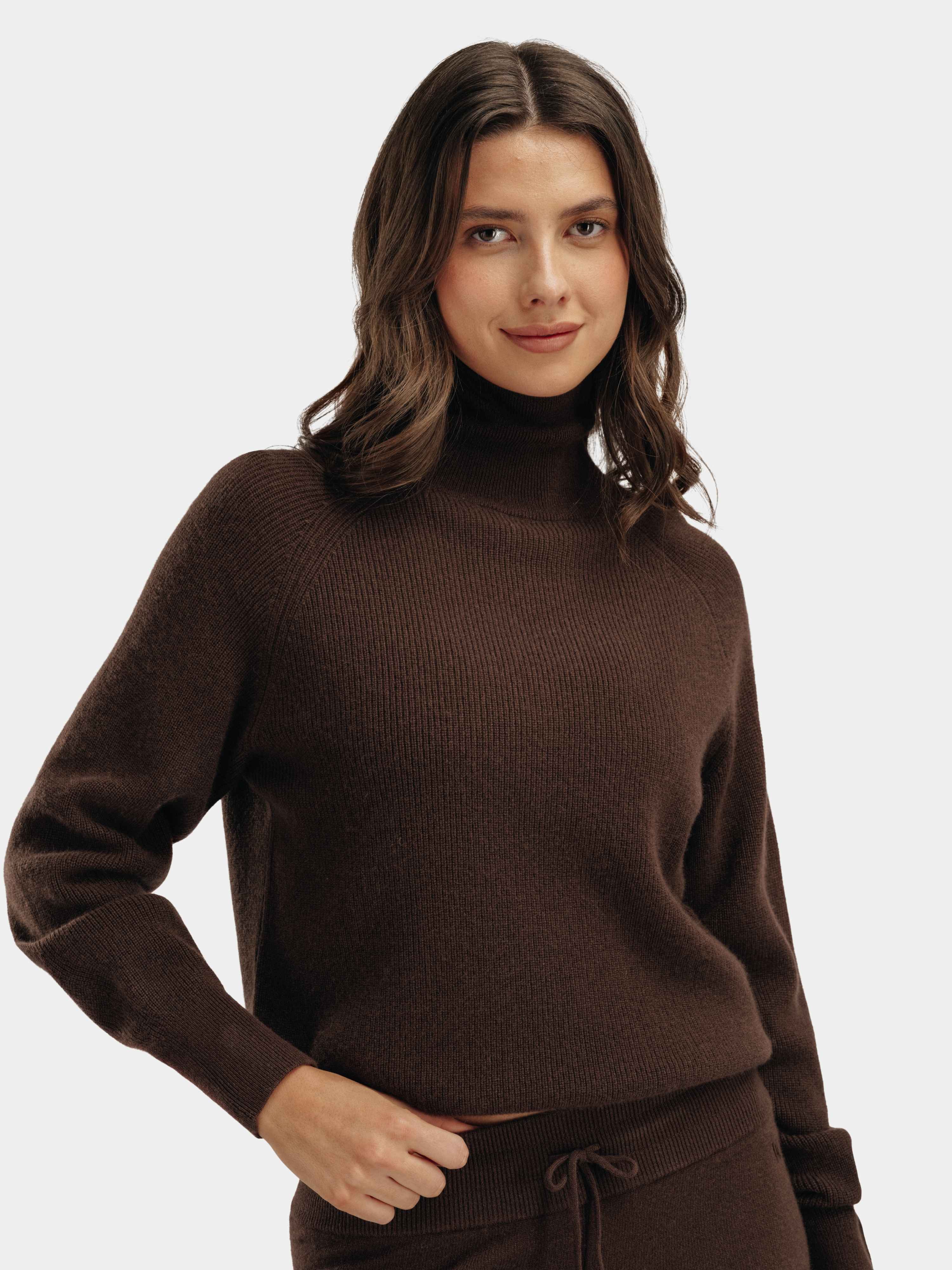 Stortoppen Cashmere Turtleneck Coffee