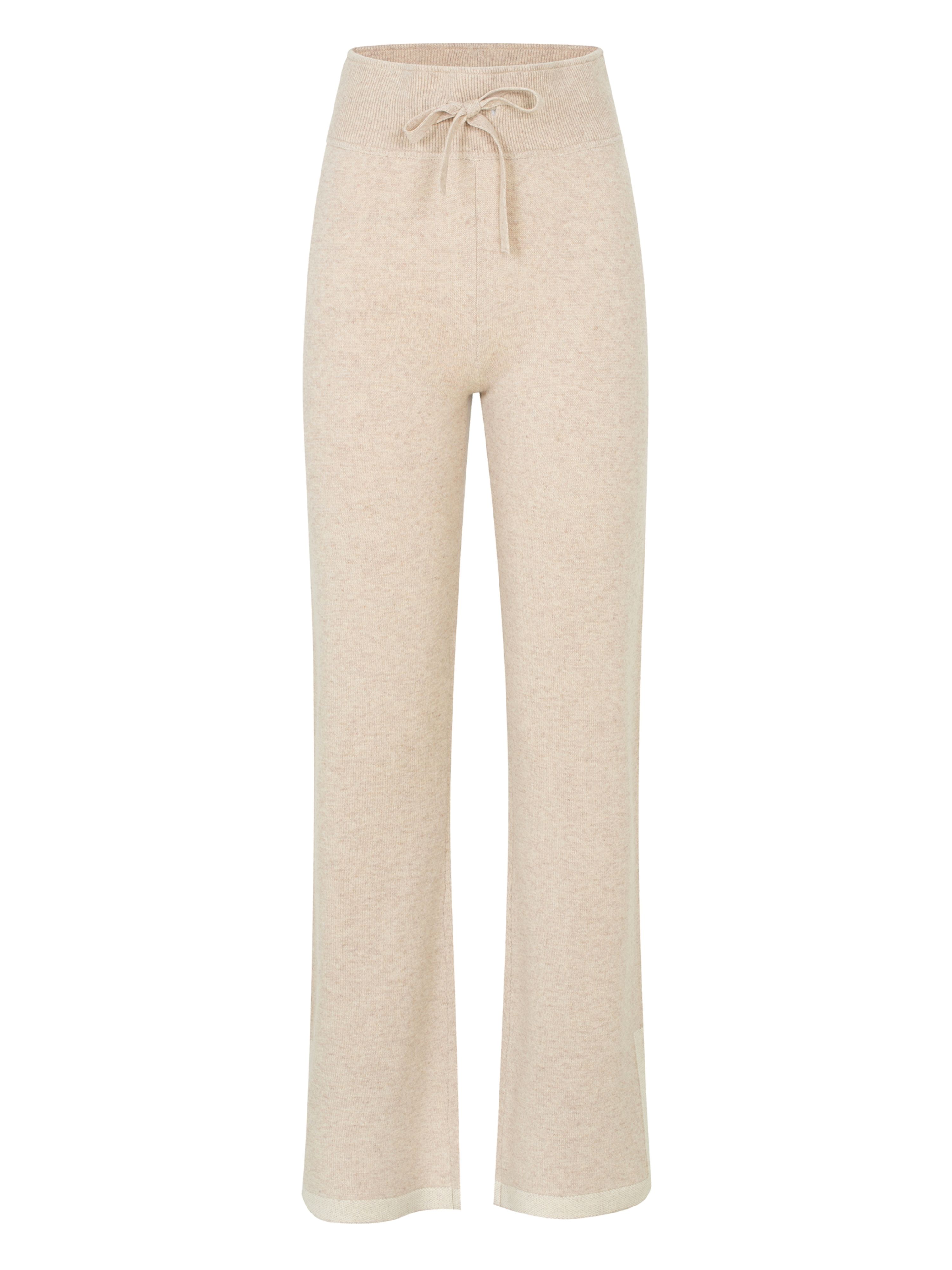 Veslepiggen Knitted Wool Pant  Stone Beige