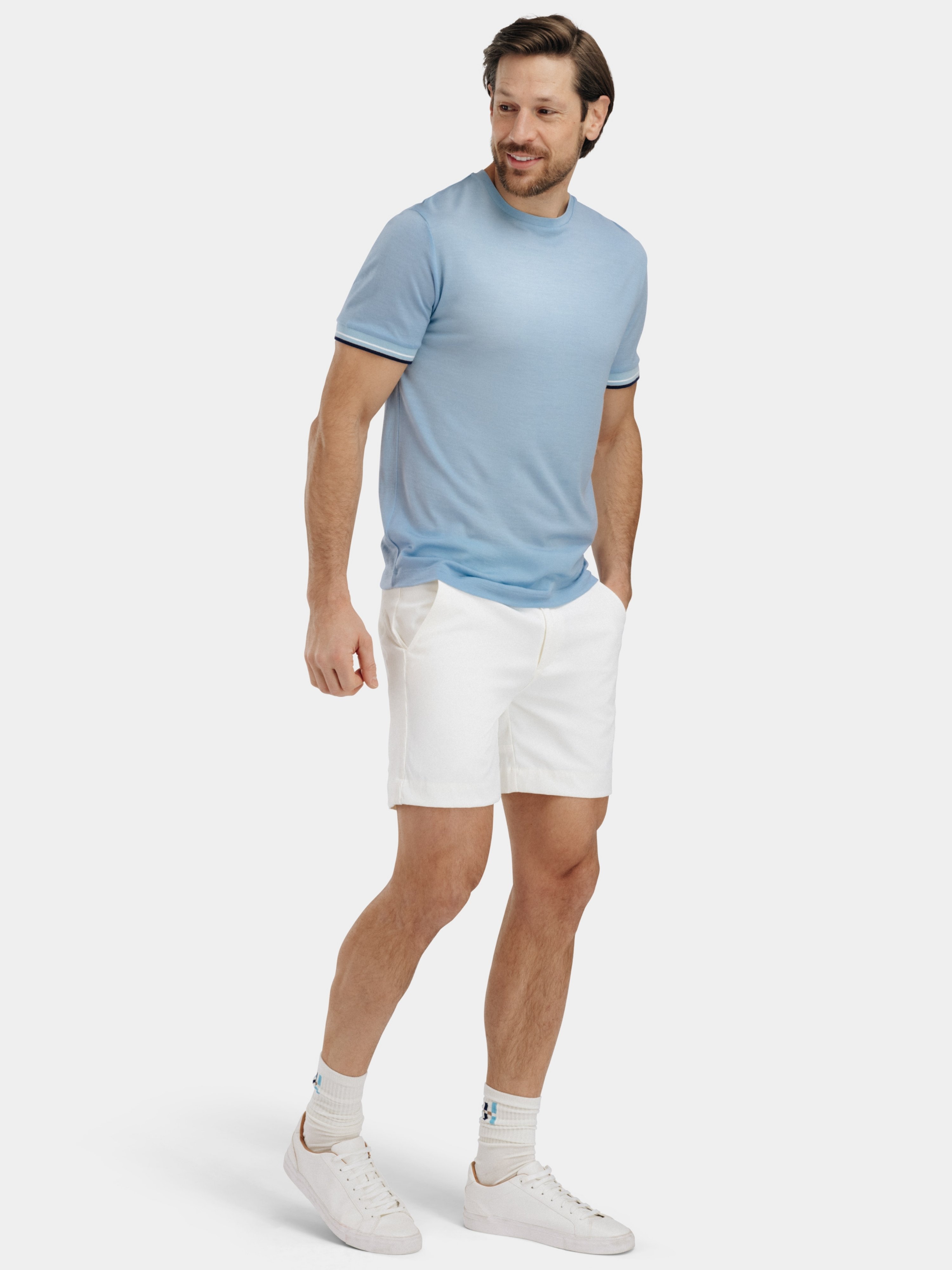 Kvina Merino T-skjorte Light Sky