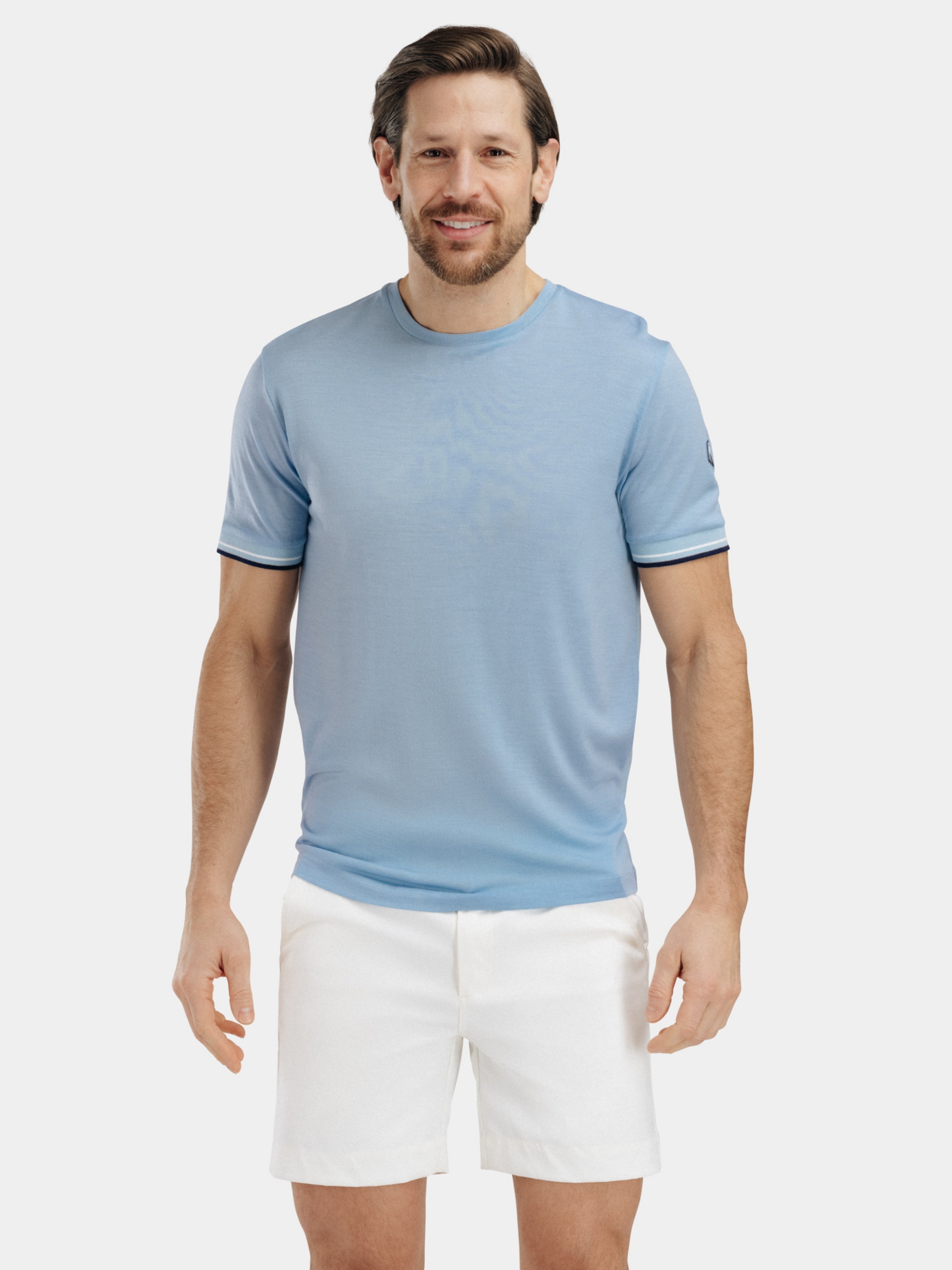 Kvina Merino T-skjorte Light Sky