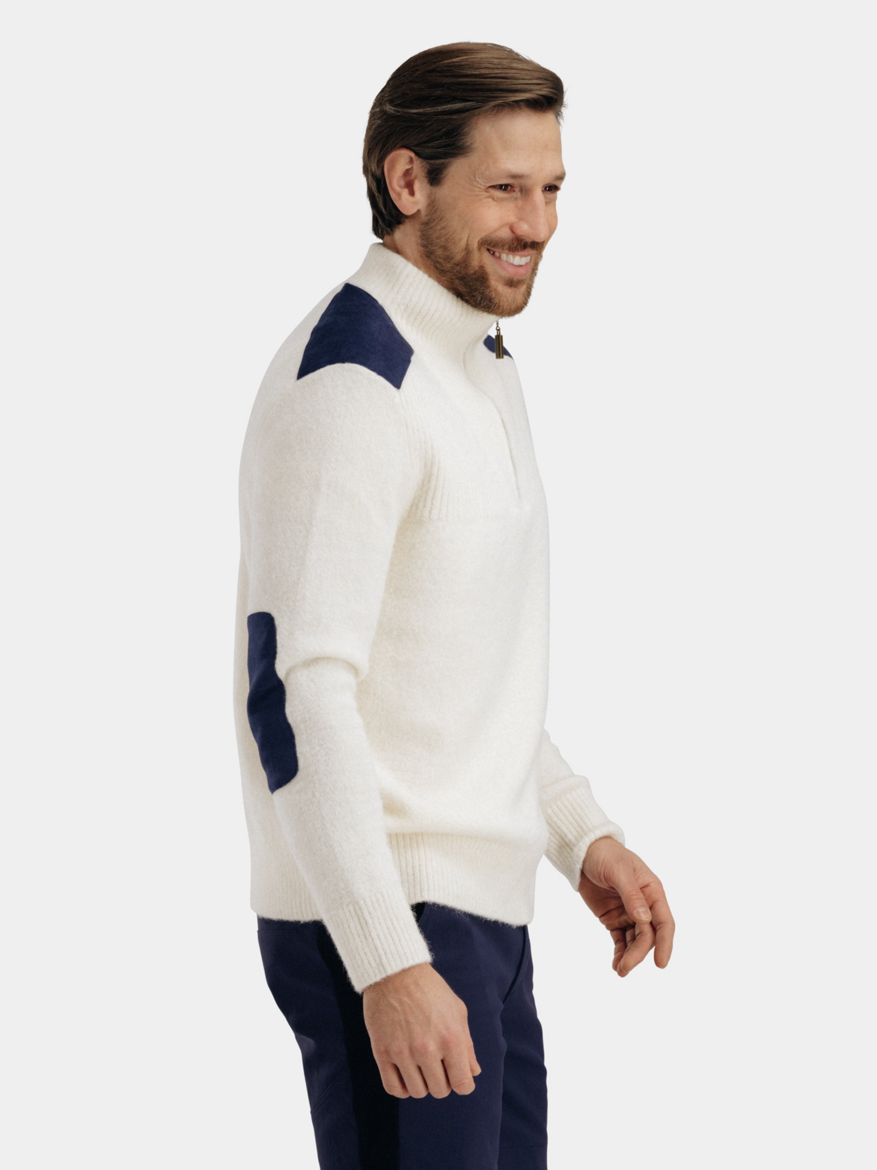 Loen Alpaca Knit Sweater Snow White