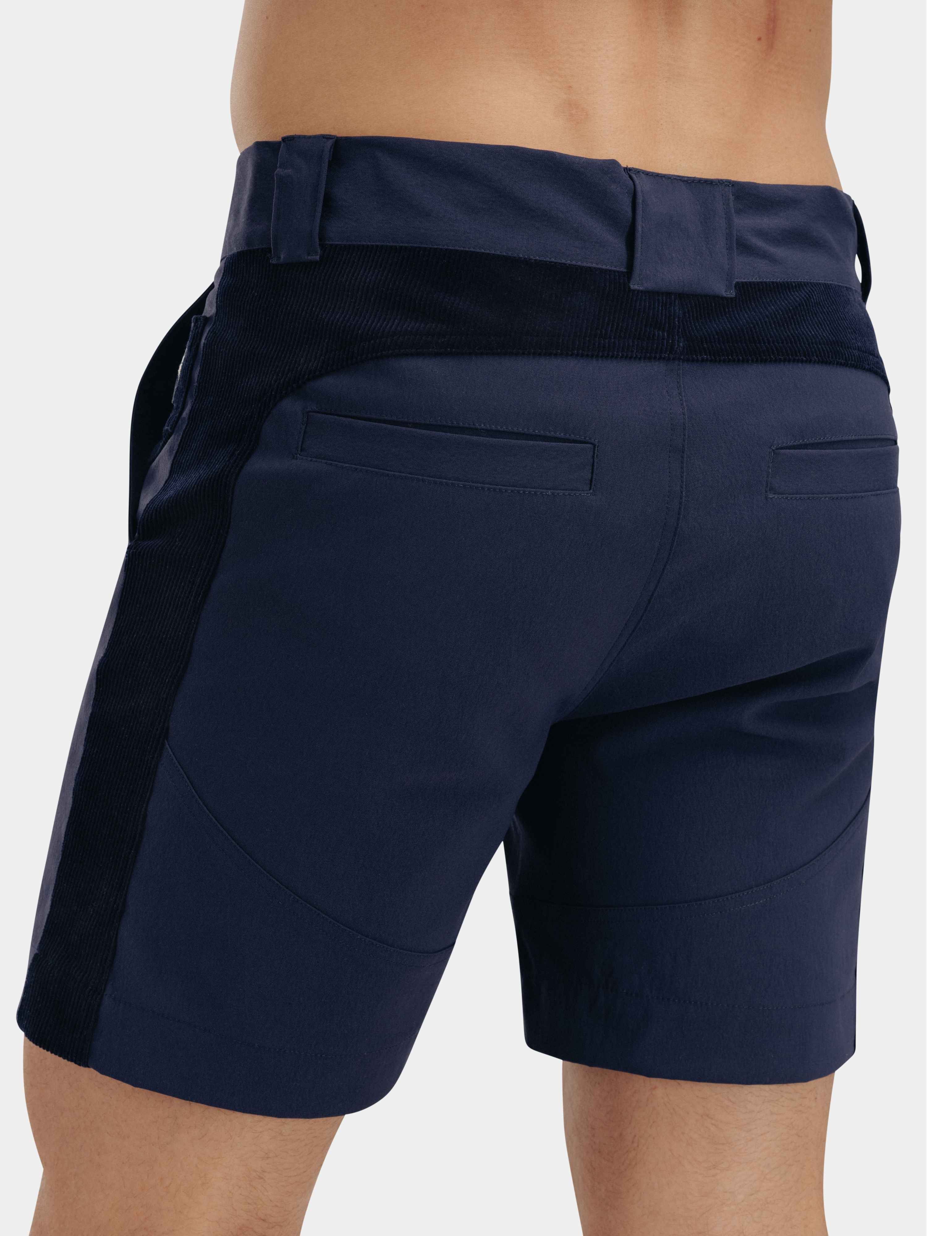 Romsdalseggen Courderoy Shorts Blue Ink