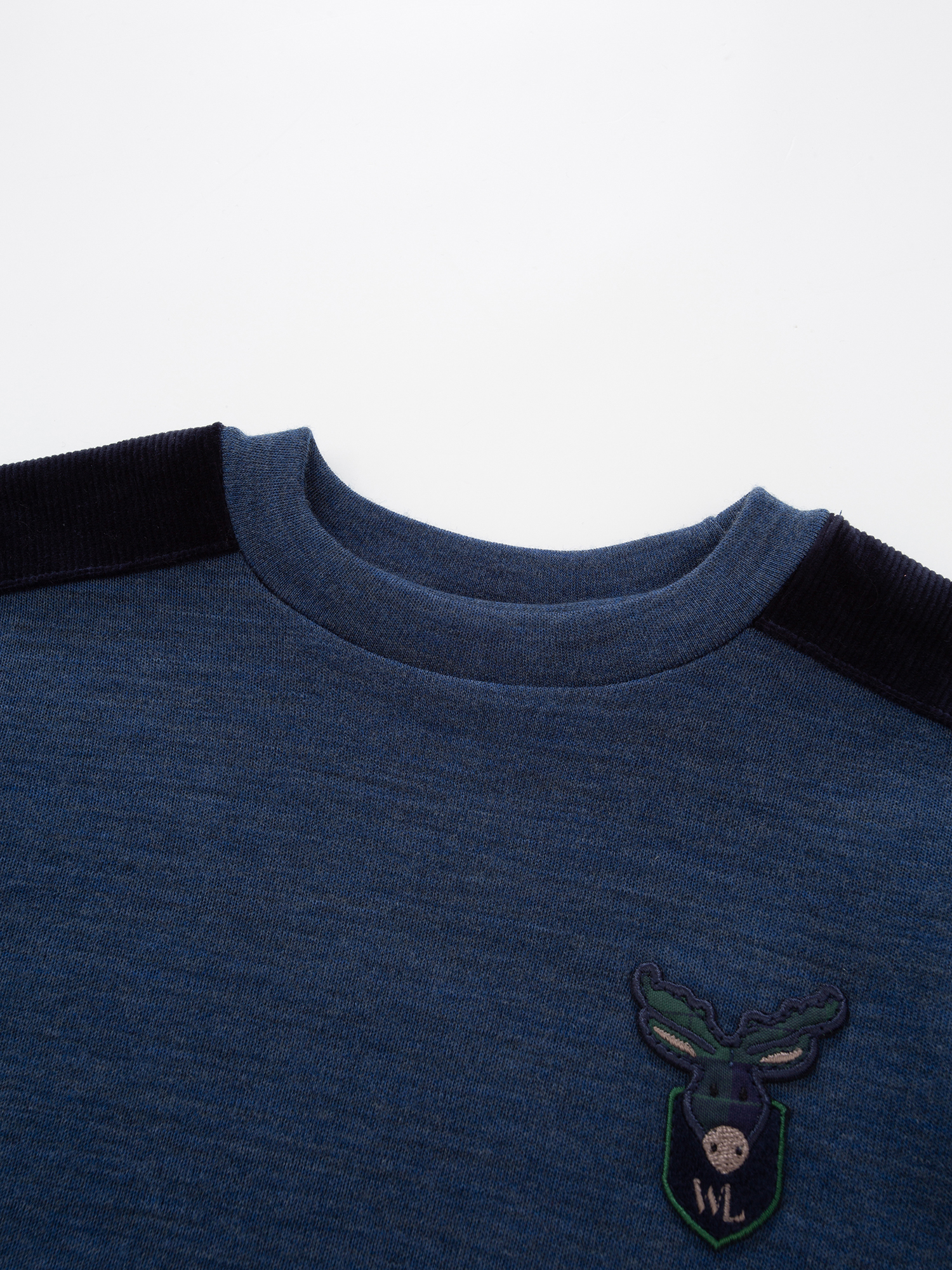 Bergen Merino Top 2-3 Y/O Blue Ink Melange