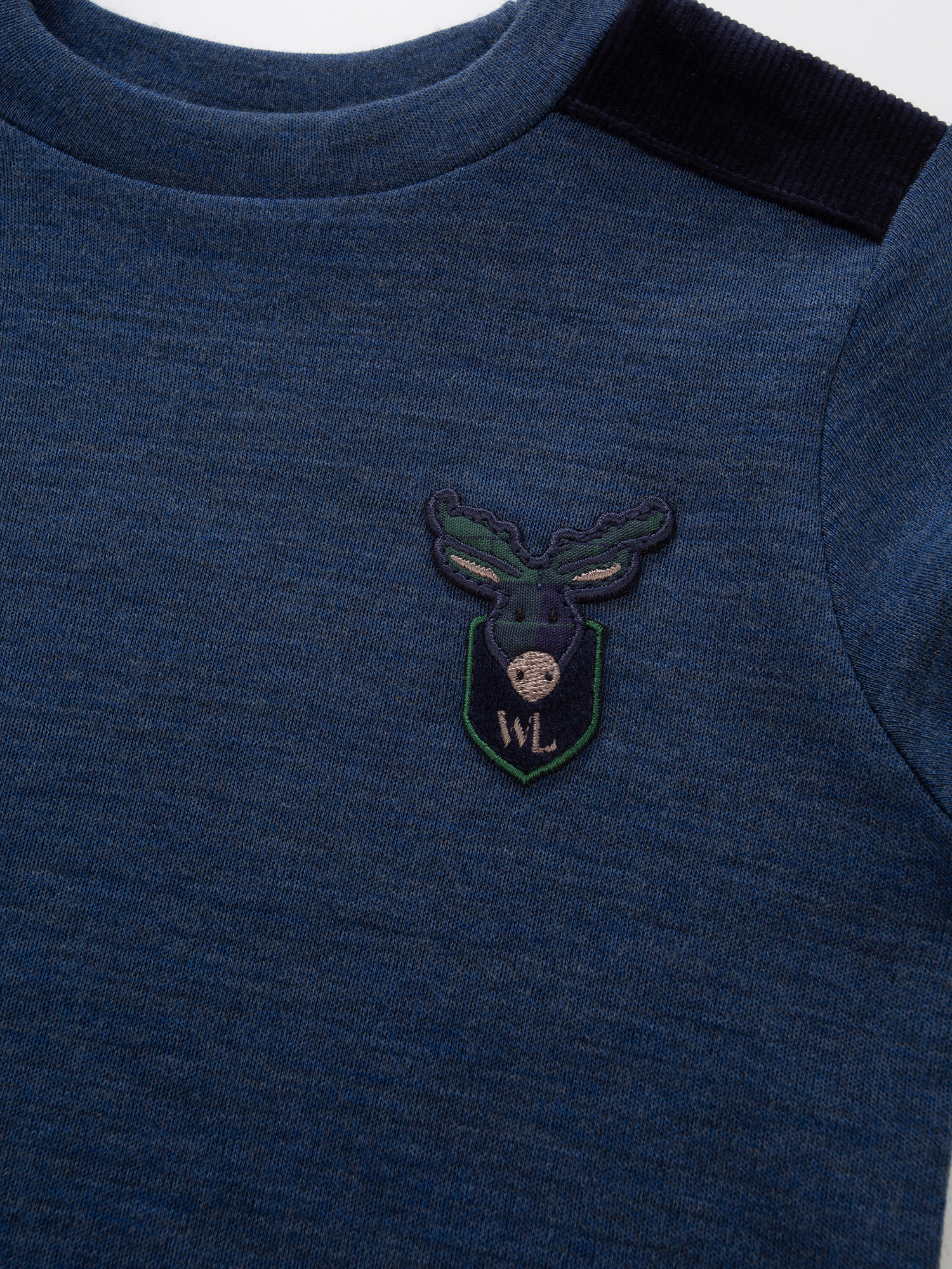 Bergen Merino Top 2-3 Y/O Blue Ink Melange