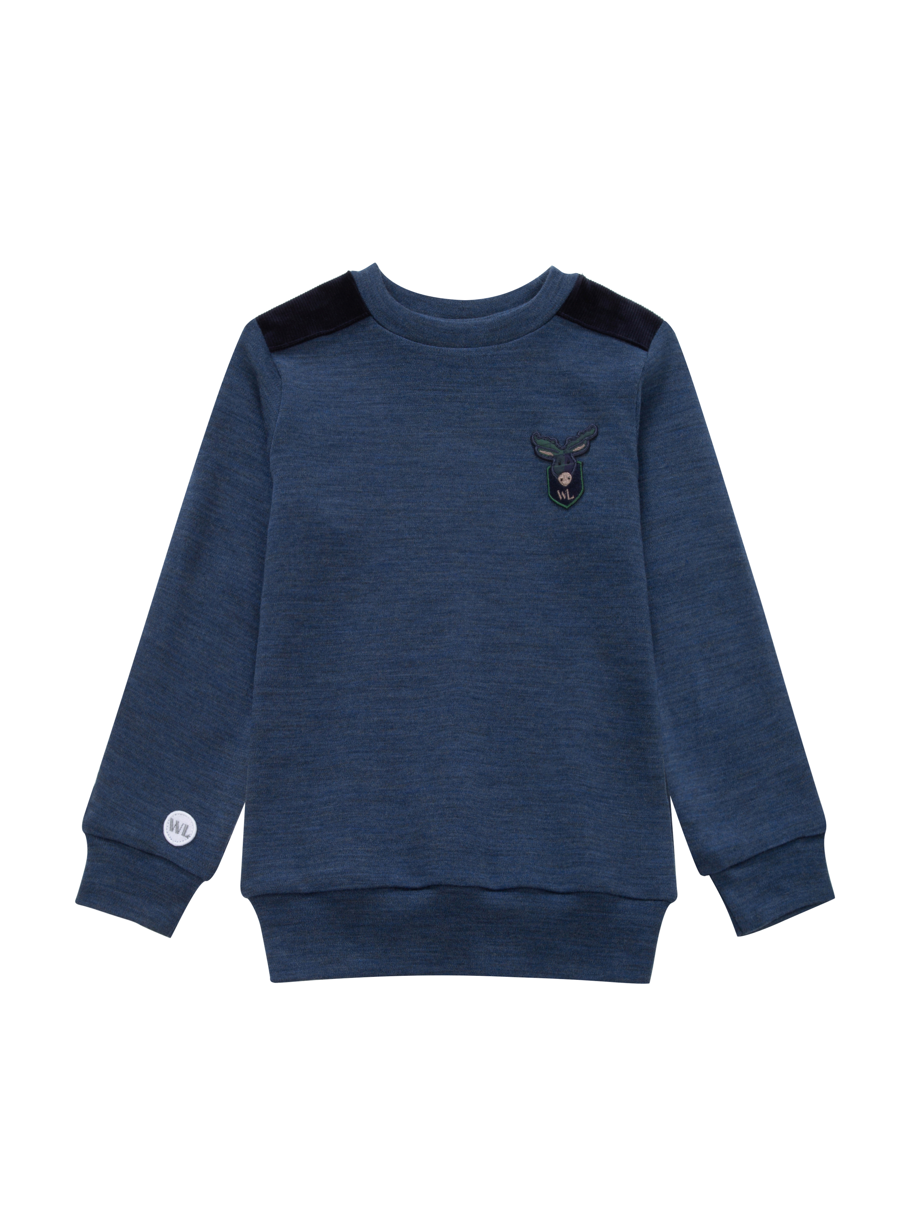 Bergen Merino Top 2-3 Y/O Blue Ink Melange
