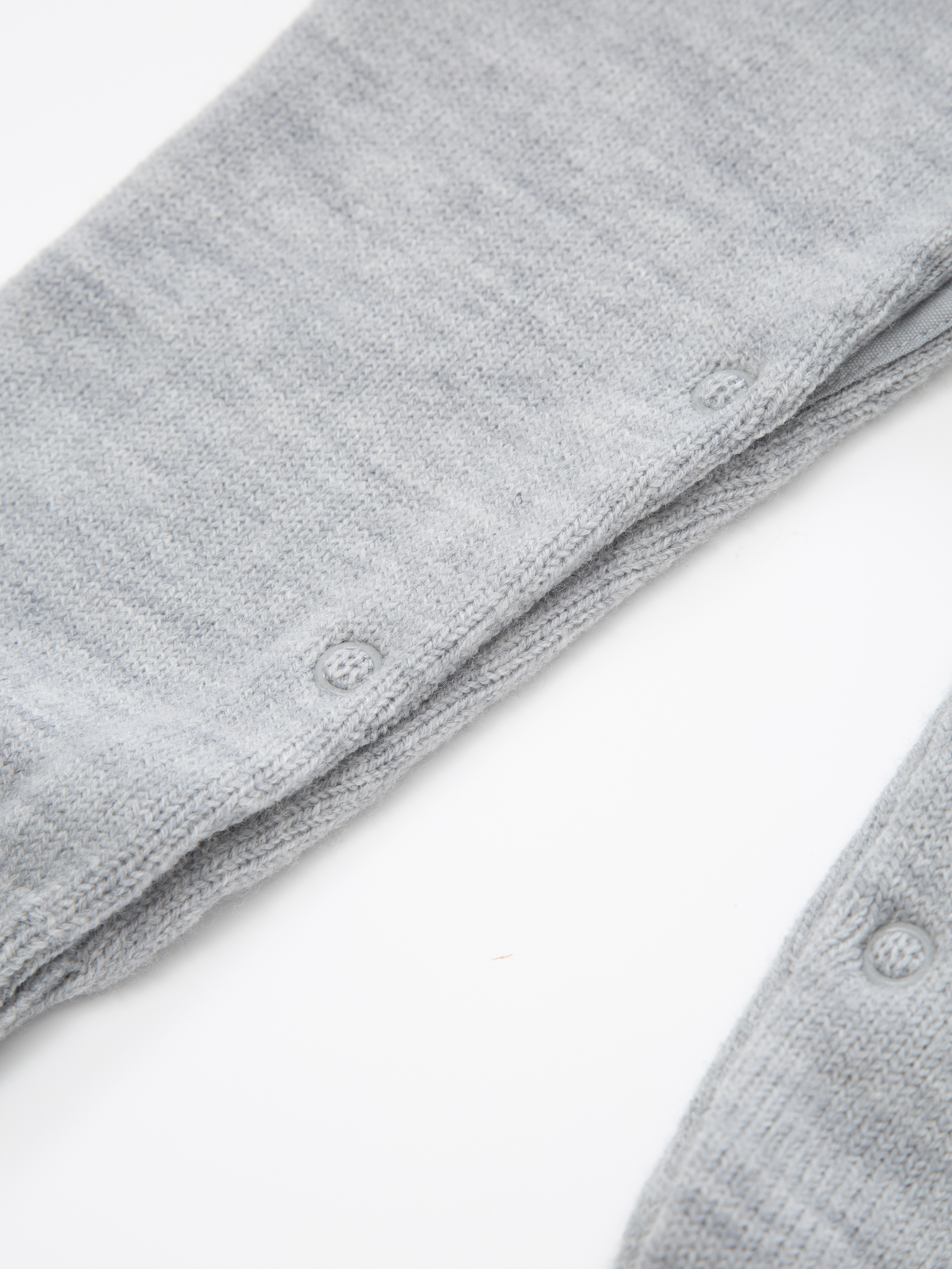Bitihorn Ulldress 0-3 år Light Grey Melange