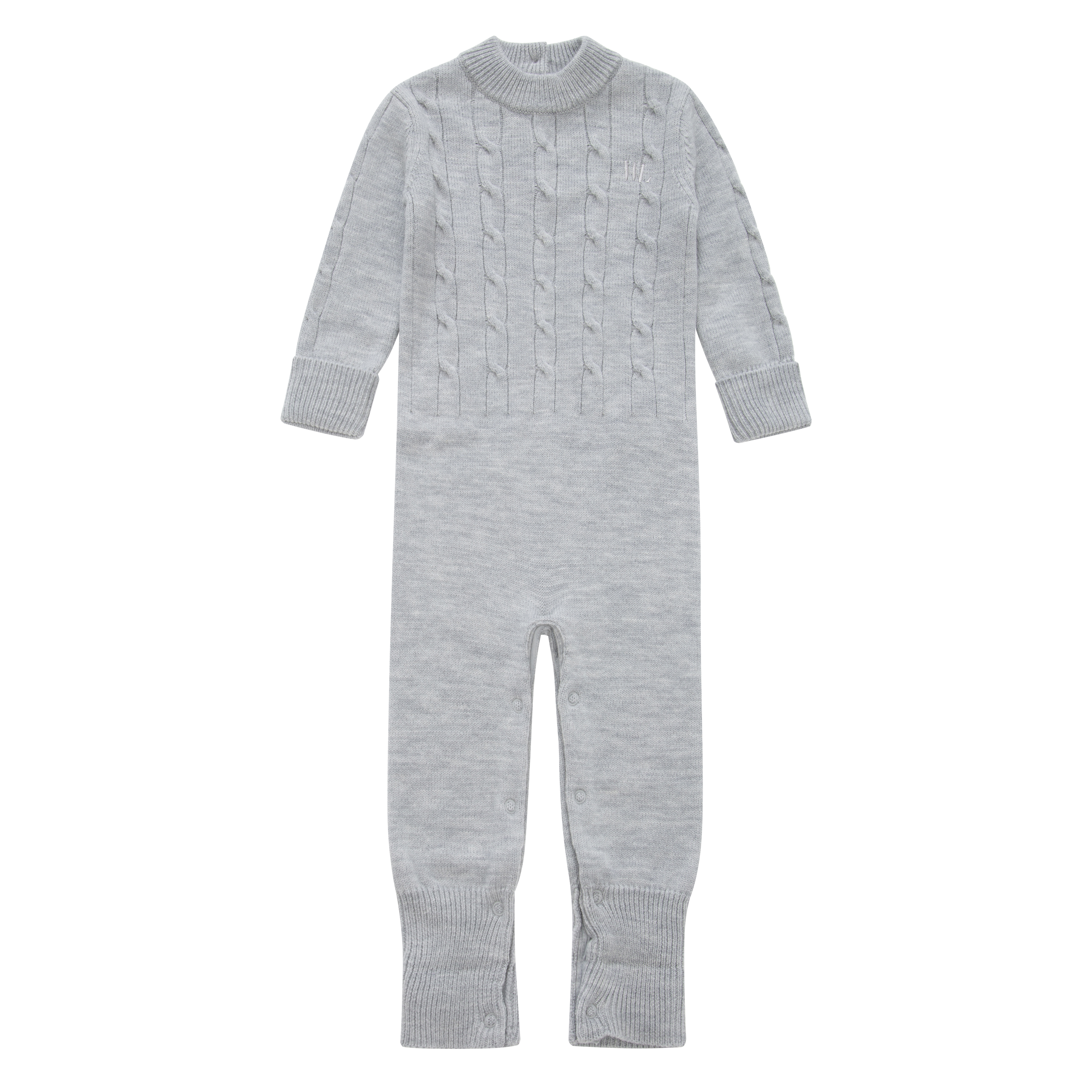 Bitihorn Ulldress 0-3 år Light Grey Melange