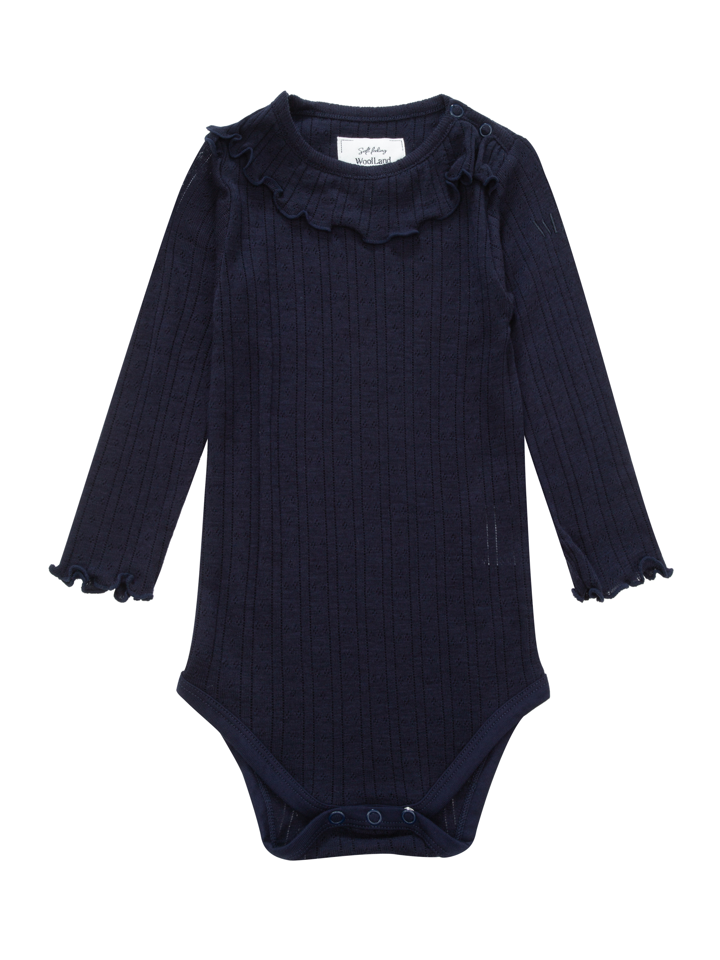 Visbretinden Pointelle Wool Body Blue