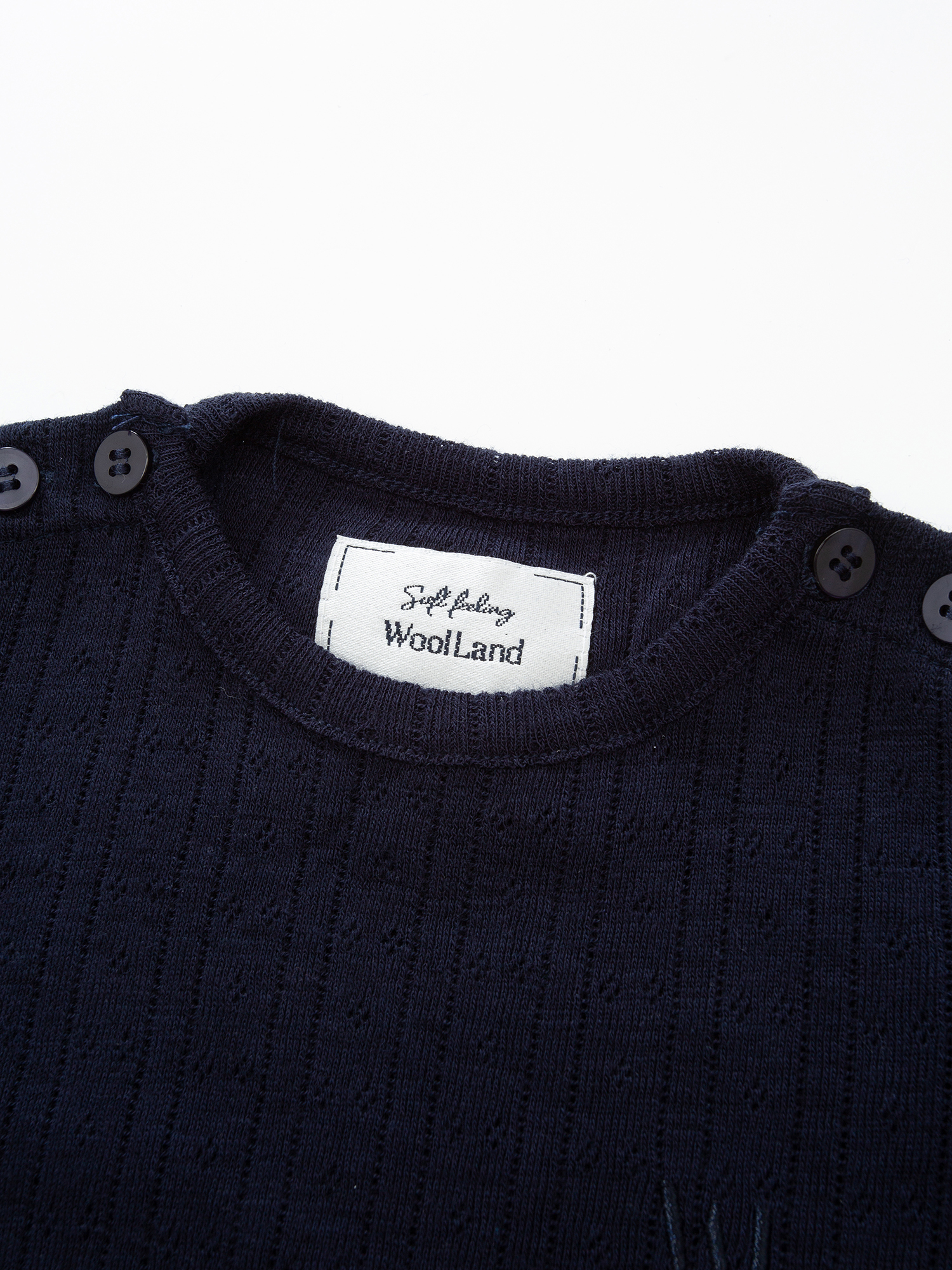 Visbretinden Pointelle Wool Body Blue