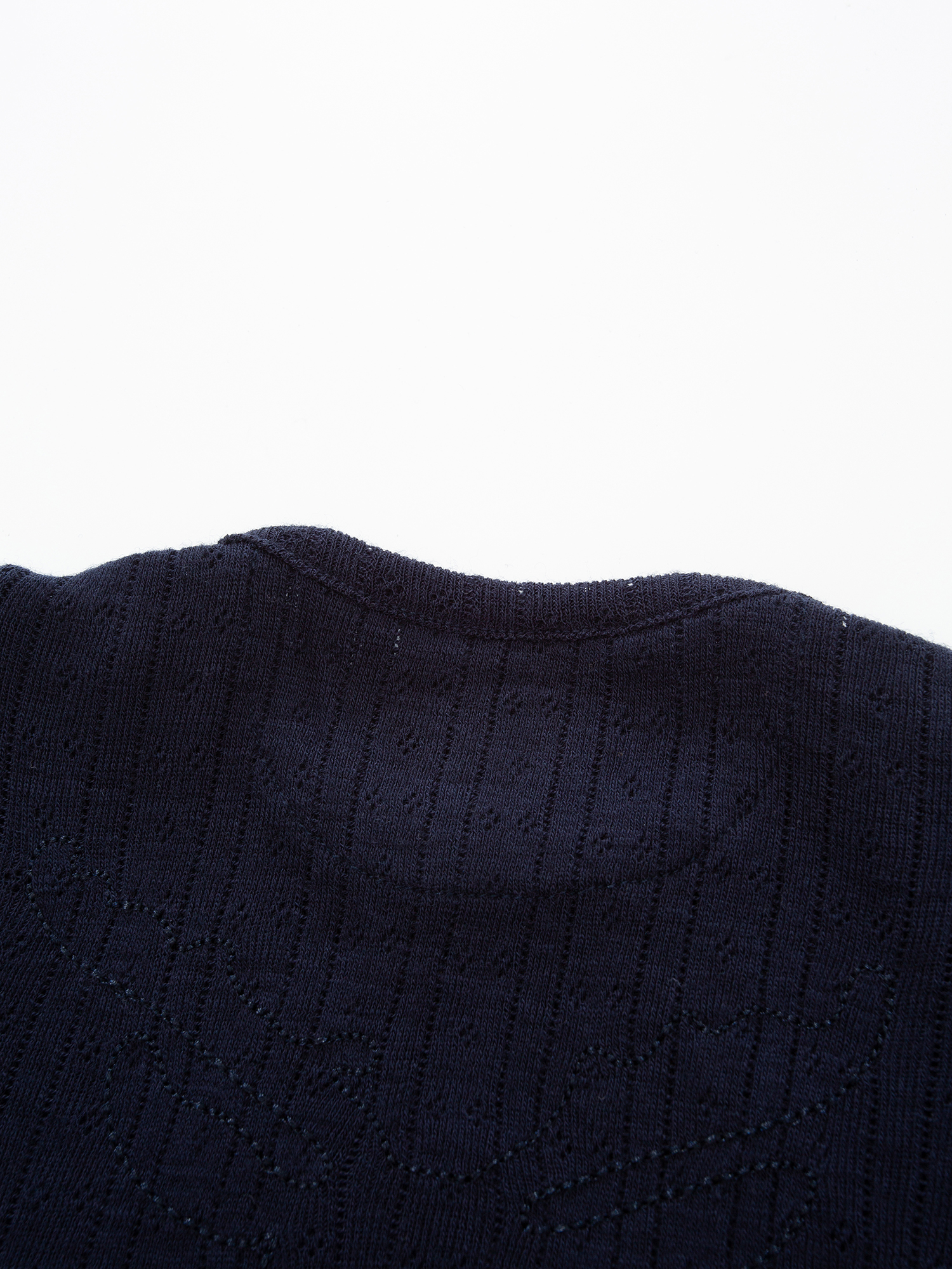 Visbretinden Pointelle Wool Body Blue