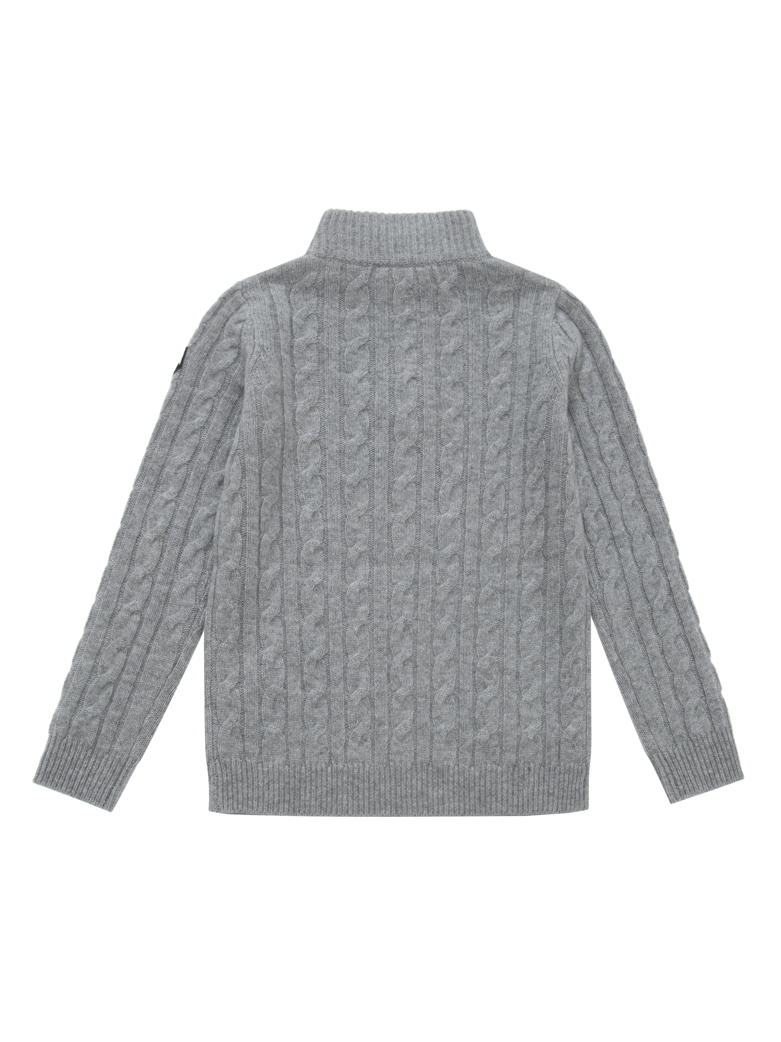 Kabelvåg Half-zip Wool Sweater  Grey Melange