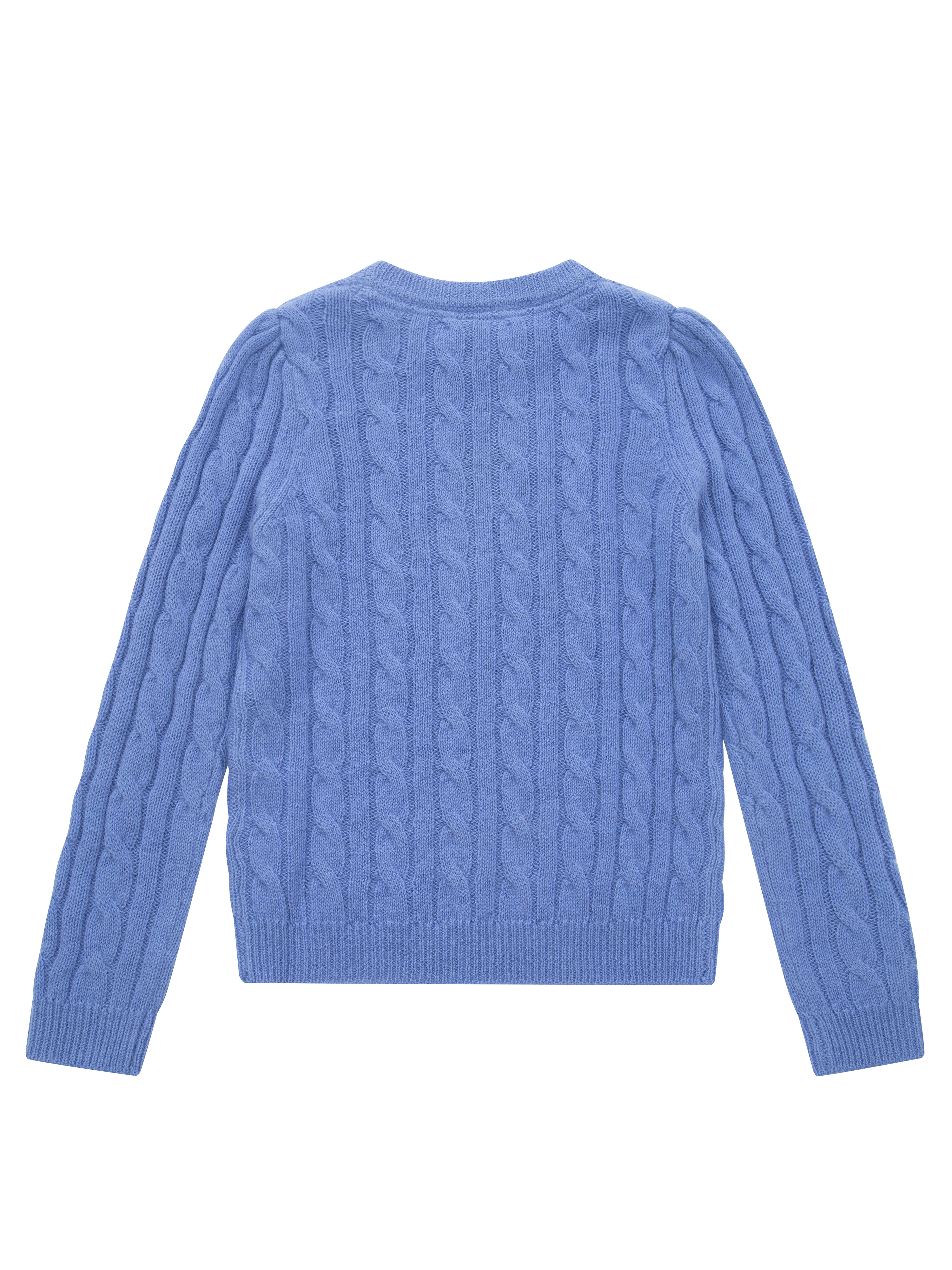 Kabelvåg Half-zip Knitted Sweater Cornflower