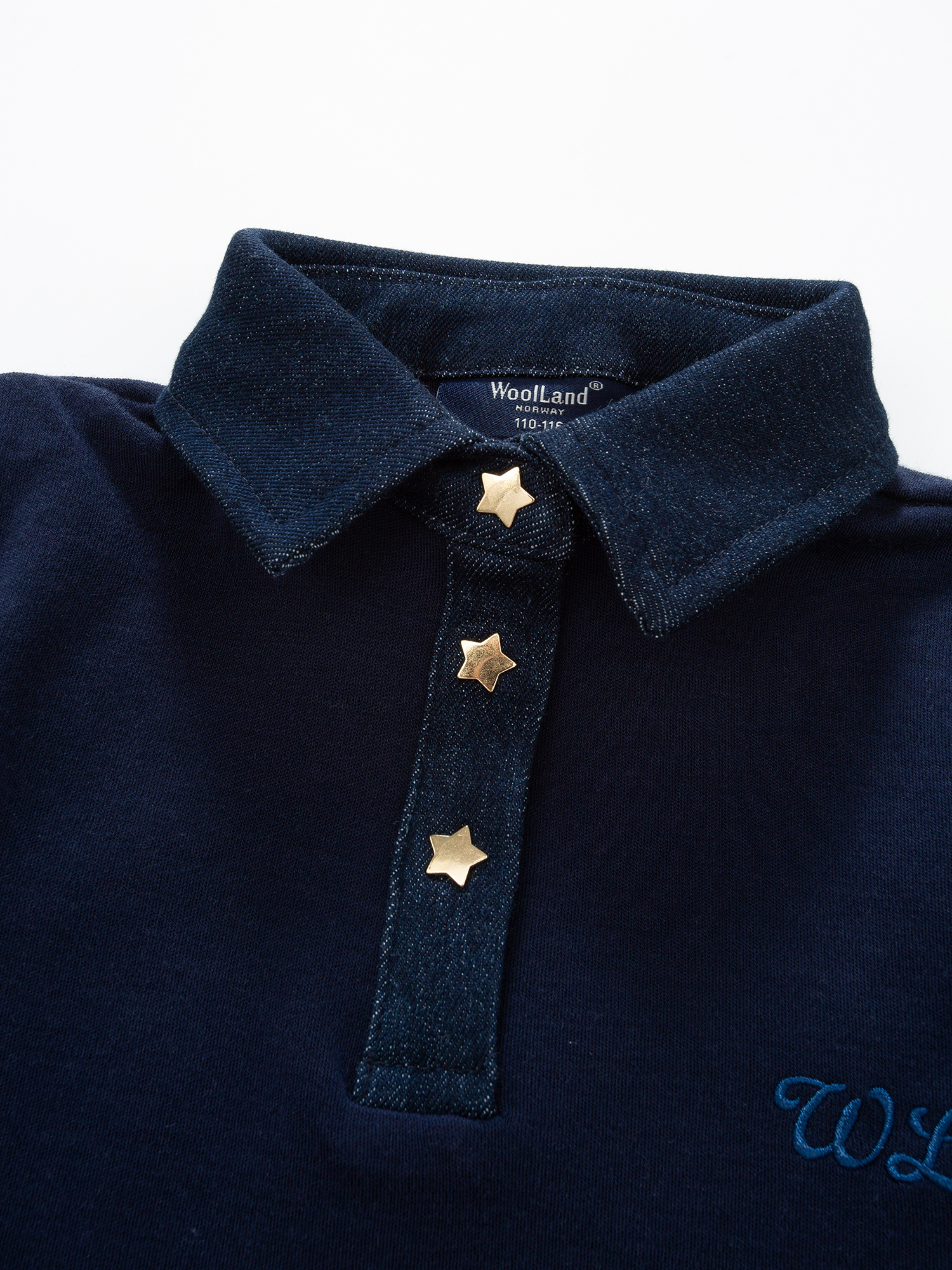 Kvinesdal Wool Polo Sweater Blue Ink