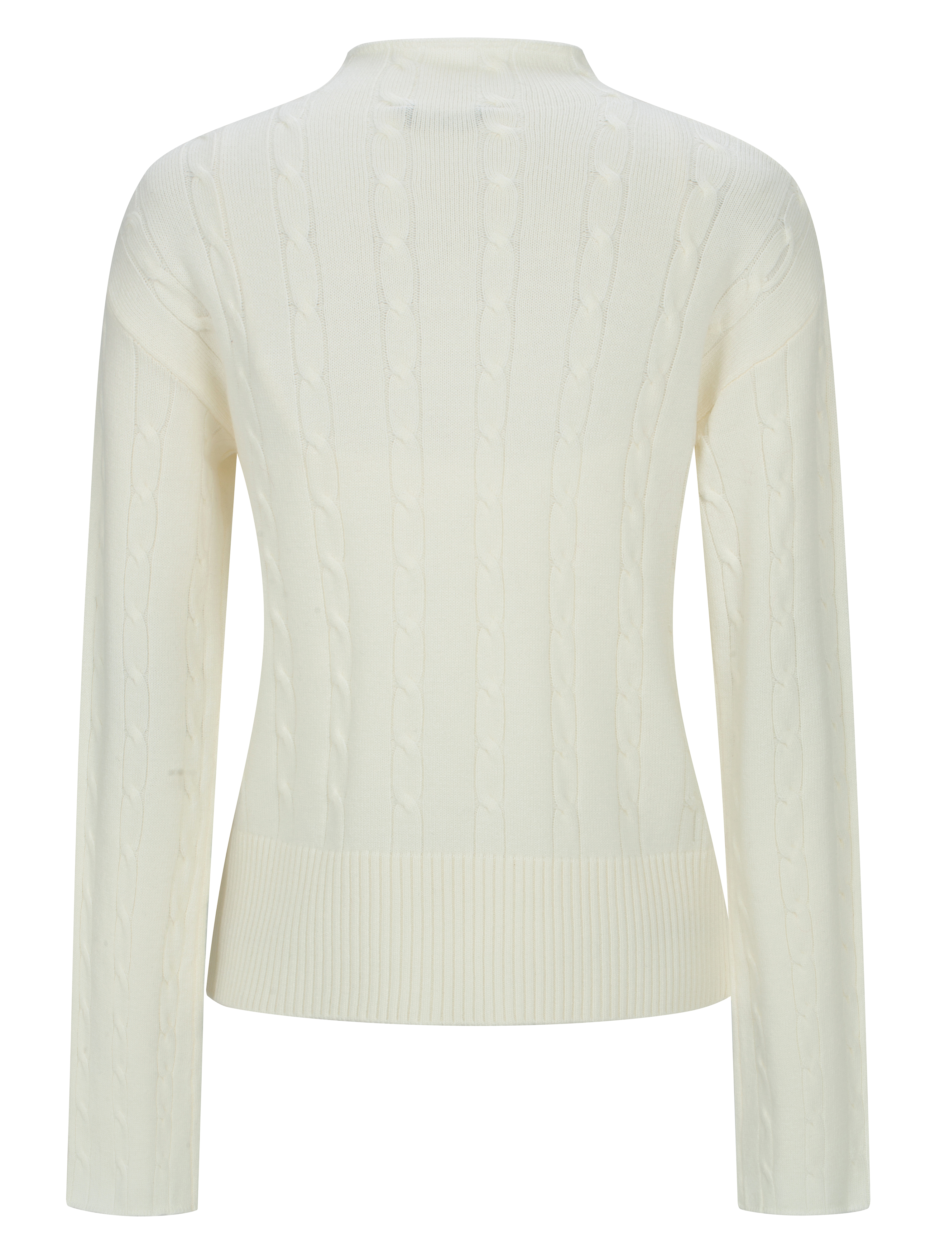 Bitihorn Knitted Cable Sweater  Snow White