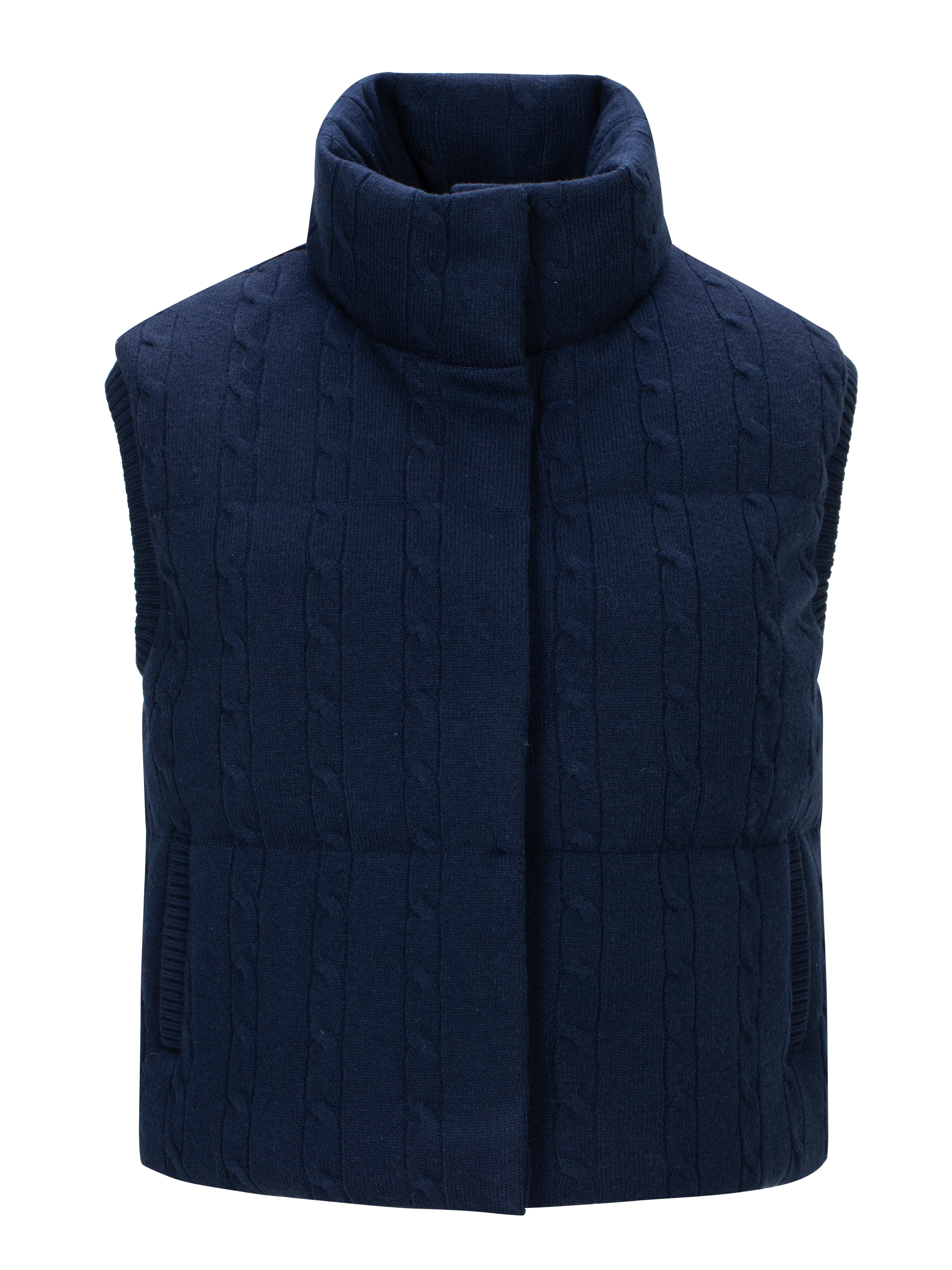 Bitihorn Cable Vest Dark Blue