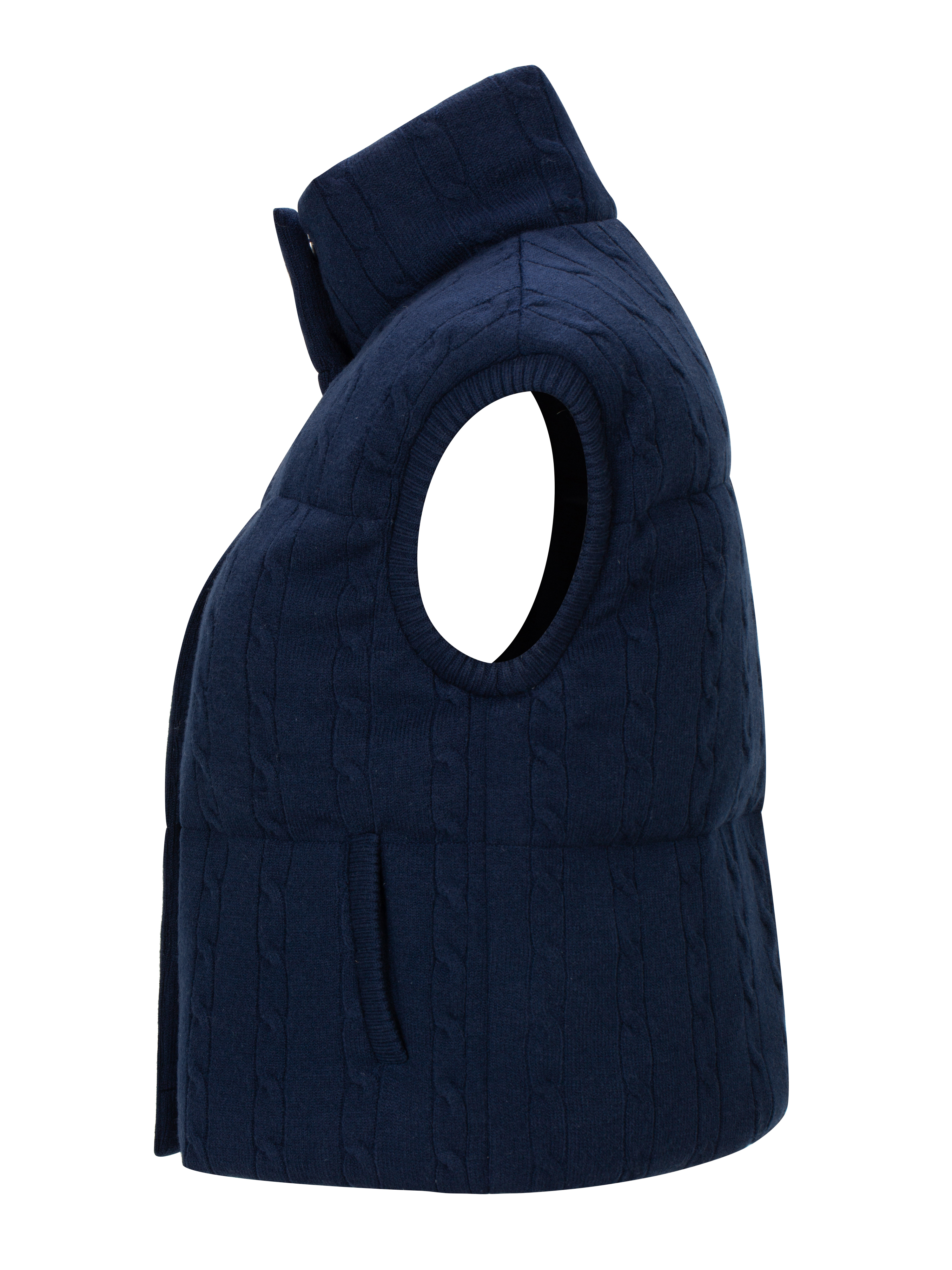 Bitihorn Cable Vest Dark Blue