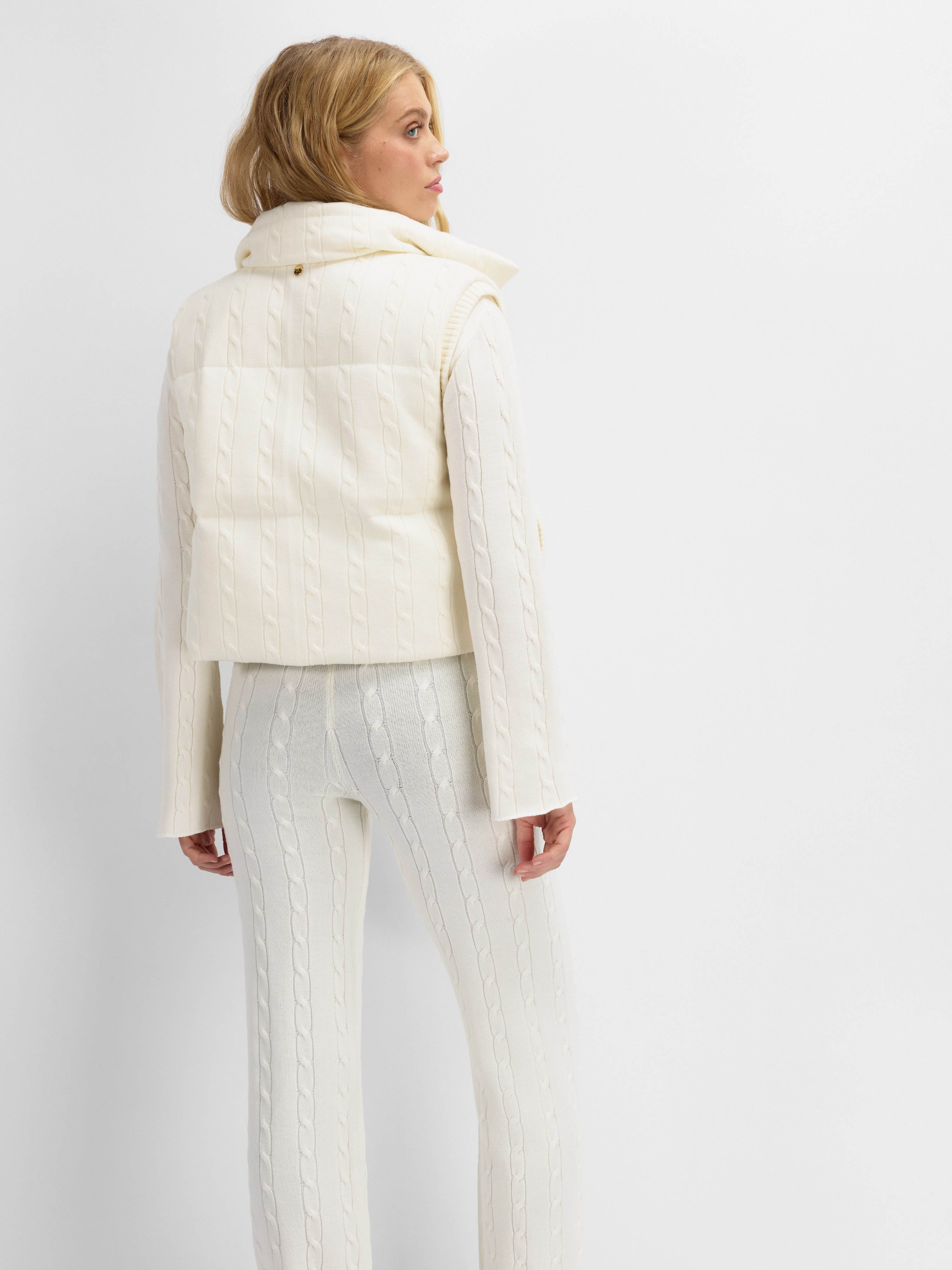 Bitihorn Cable Vest Snow White
