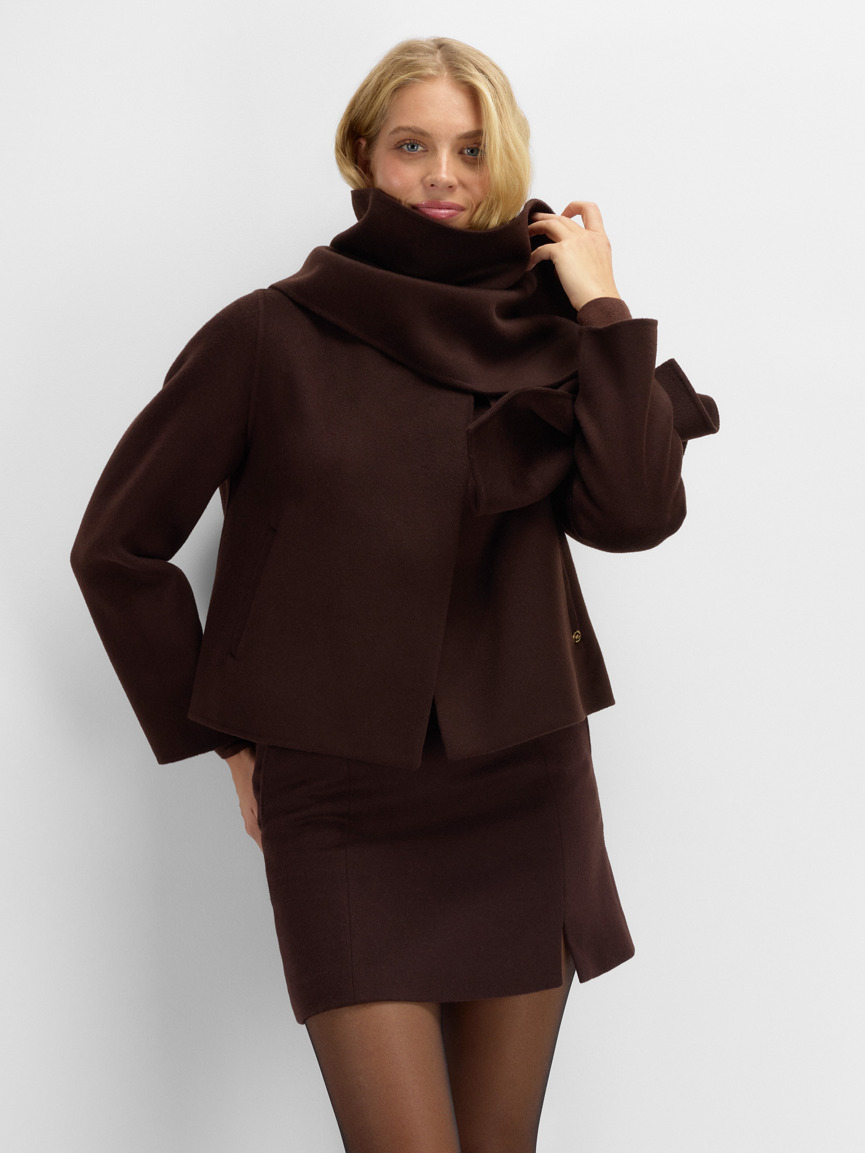 Blåberg Jacket Woman Hot Fudge
