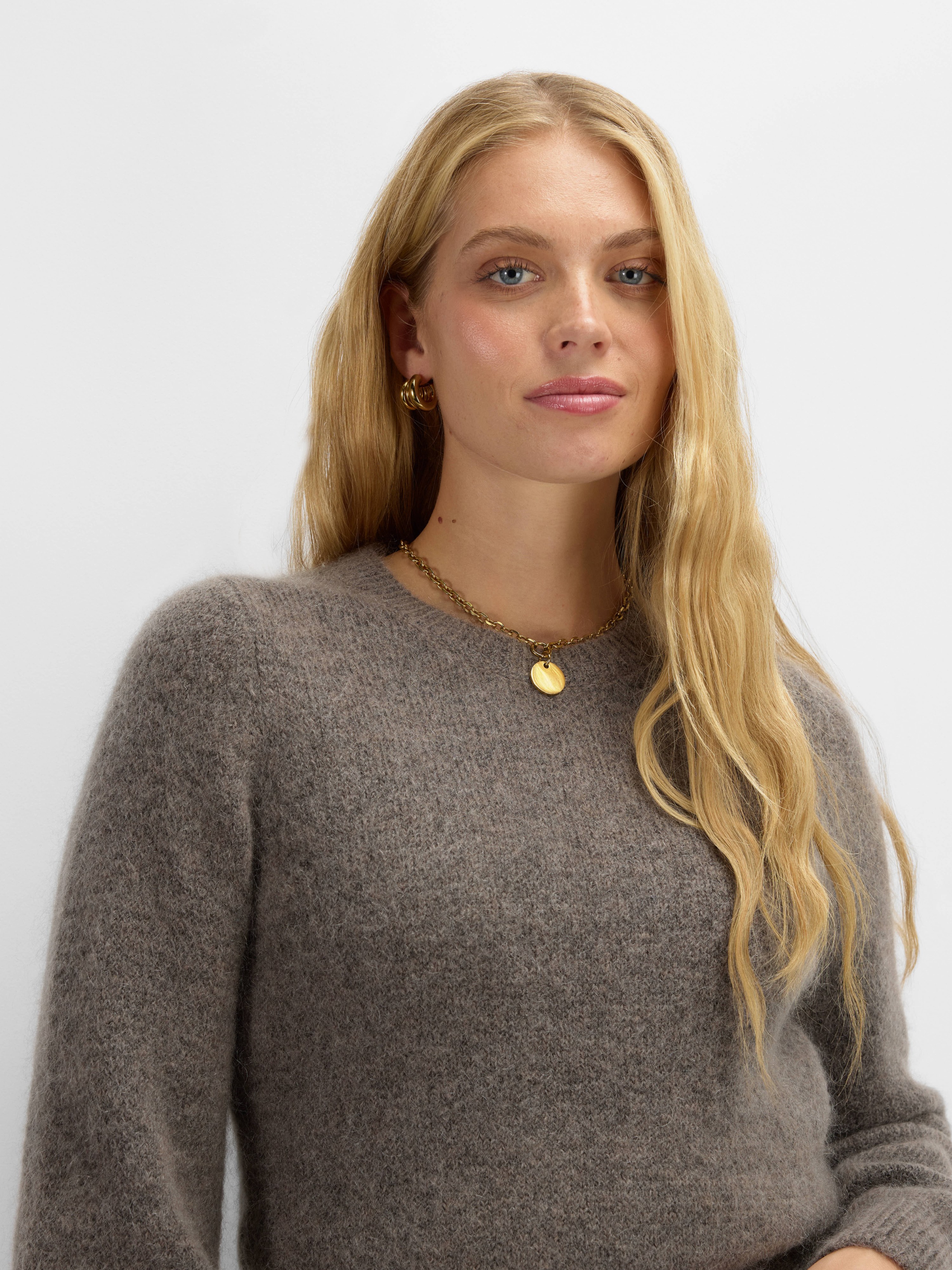 Blåfjell Knitted Dress Taupe