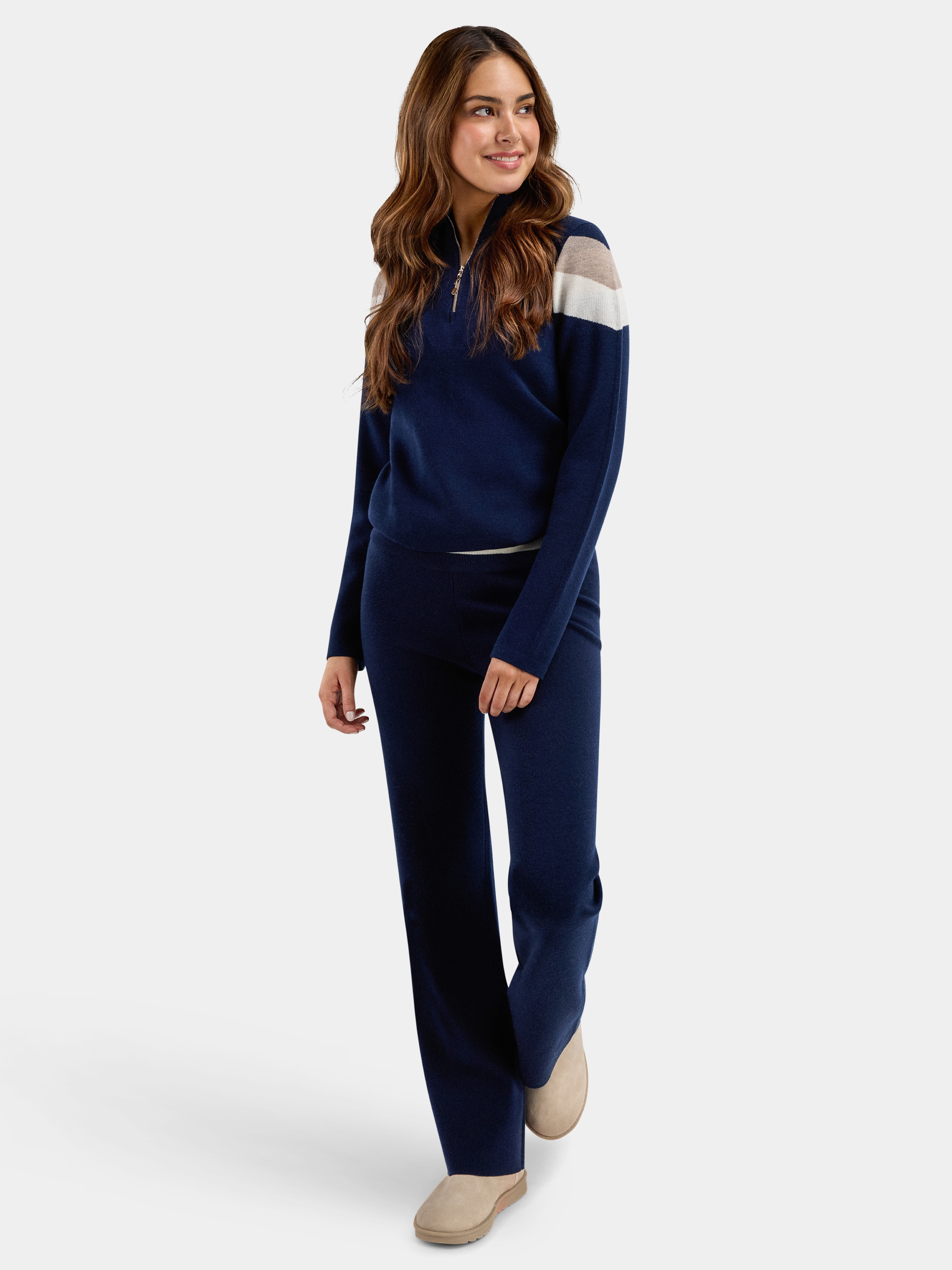 Hemsedal Knitted Pants Blue Ink