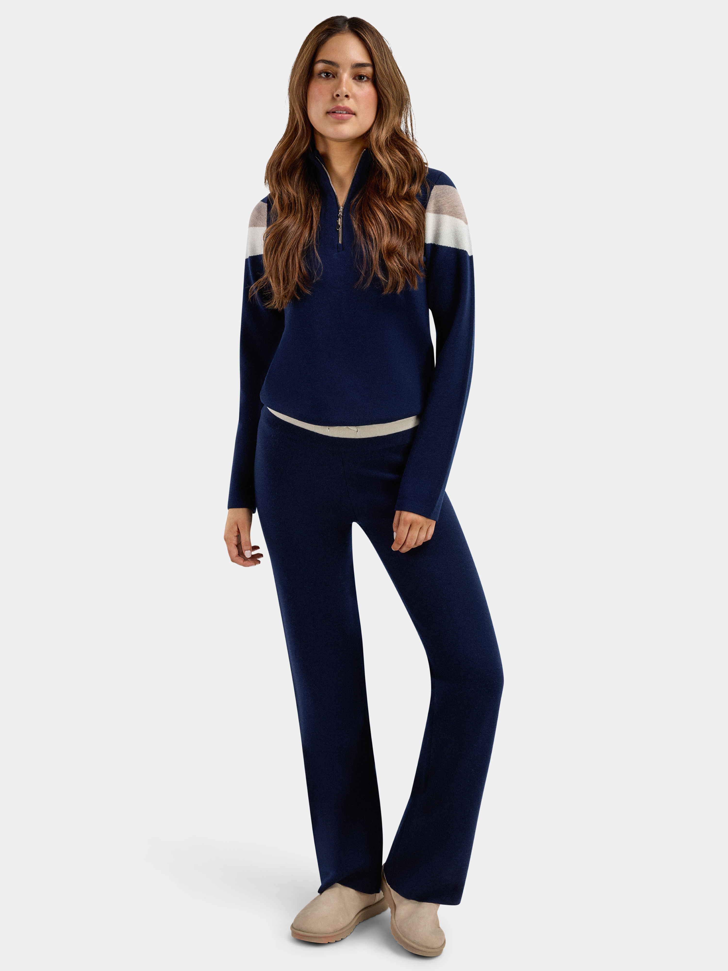 Hemsedal Knitted Pants Blue Ink